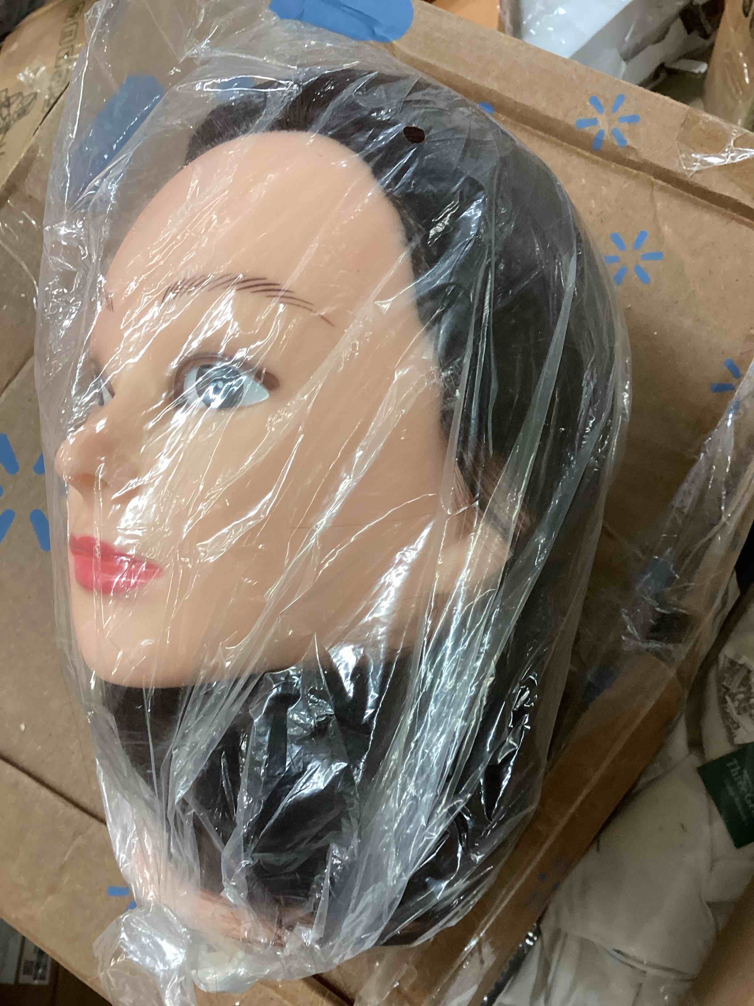 Condition photo showing New/Like New for Long Hair Head with Heat Styling Hair Practice Head for Stylists Students