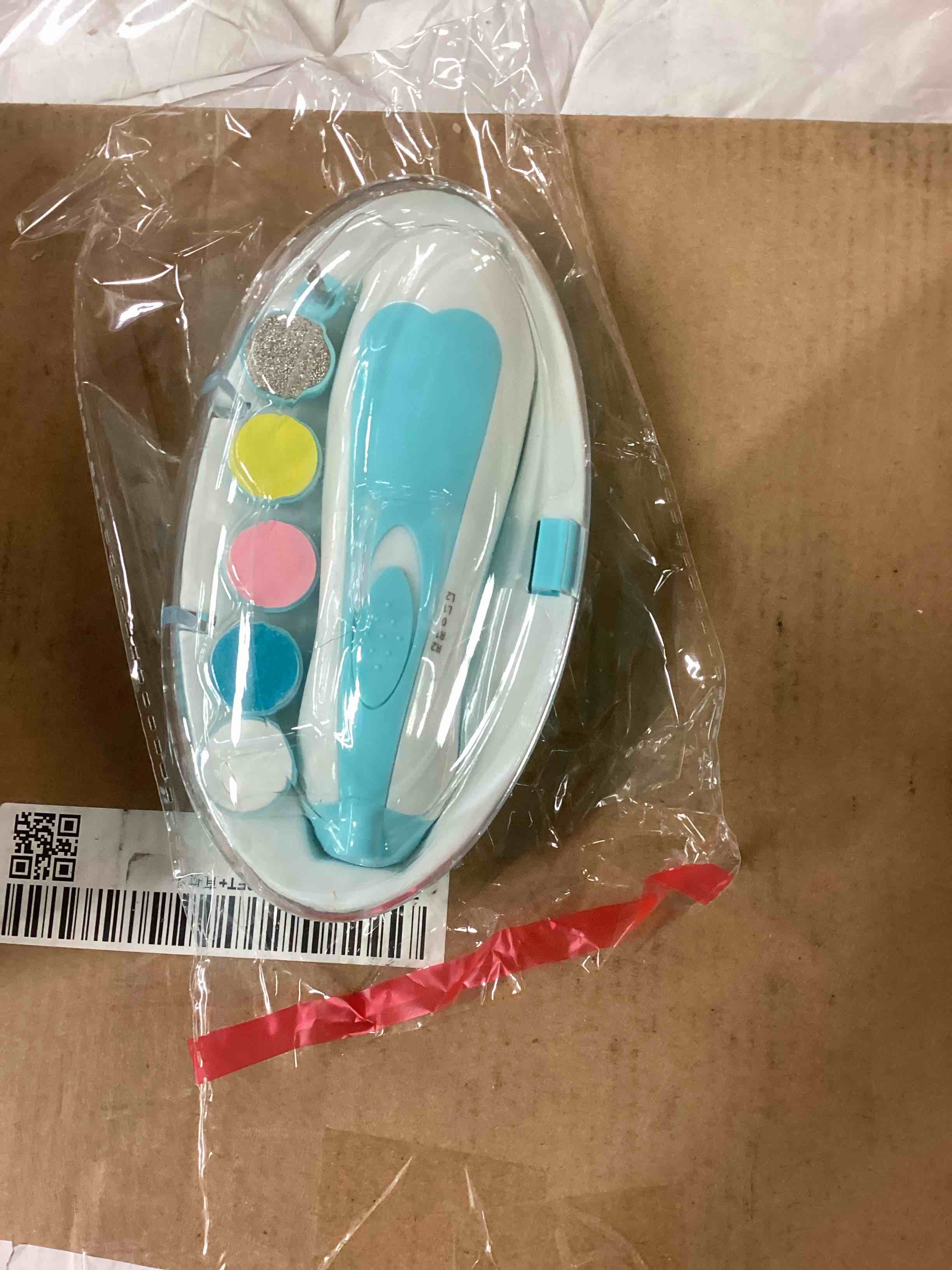 Condition photo showing New/Like New for Electric Nail File Drill for Baby No Sharp Claws Hurt, 6 in 1 Safety Cutter Trimmer Clipper for Toes and Fingers (Blue)