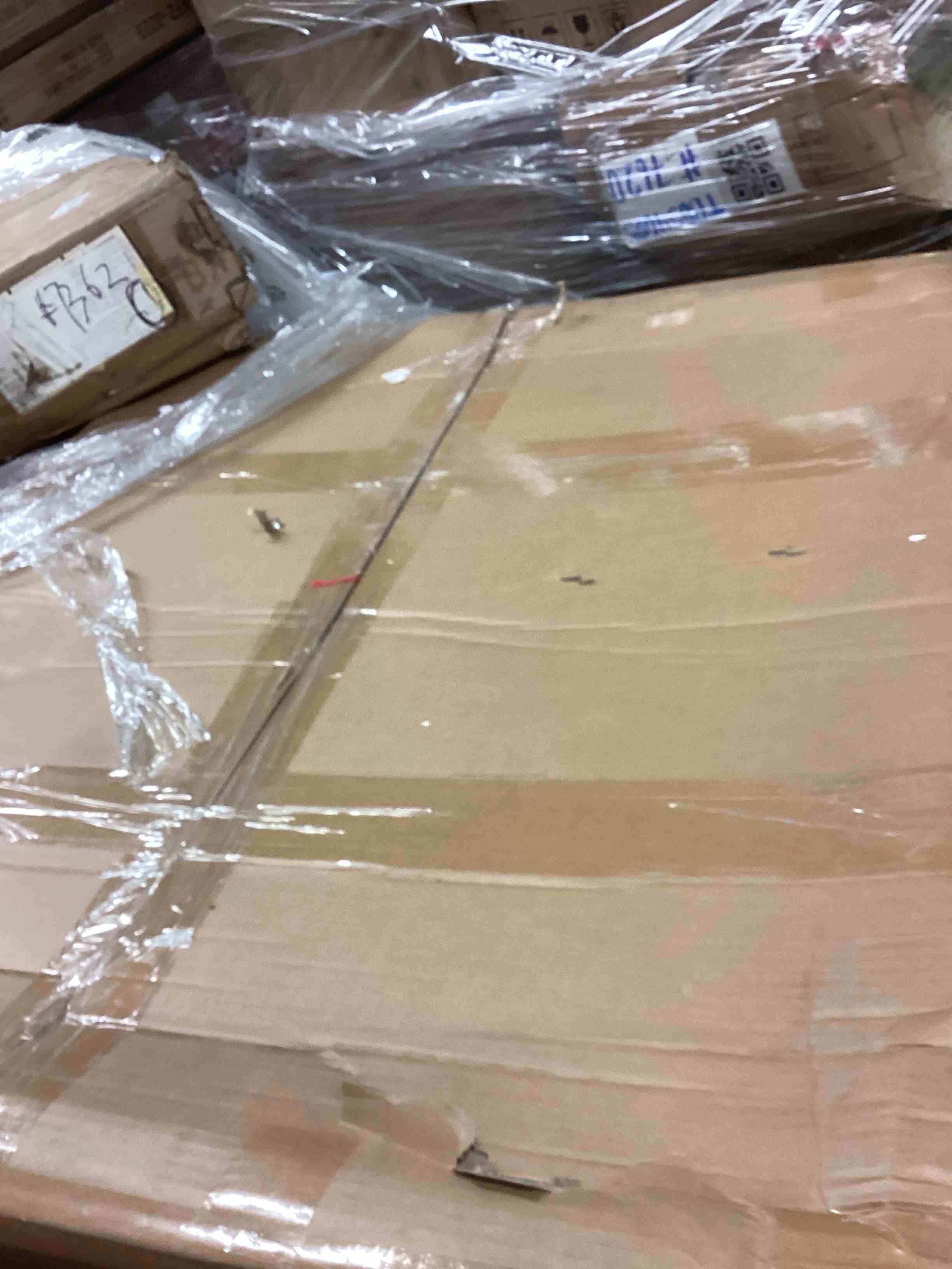 Condition photo showing Good Condition for IBF Large Home Office Computer Desk, Industrial Long Work Study Writing Desk, Simple Executive Conference Table for 2 Person, Wood Metal Double Pc Gaming Workstation in Bedroom, Light Grey Oak, 70 in