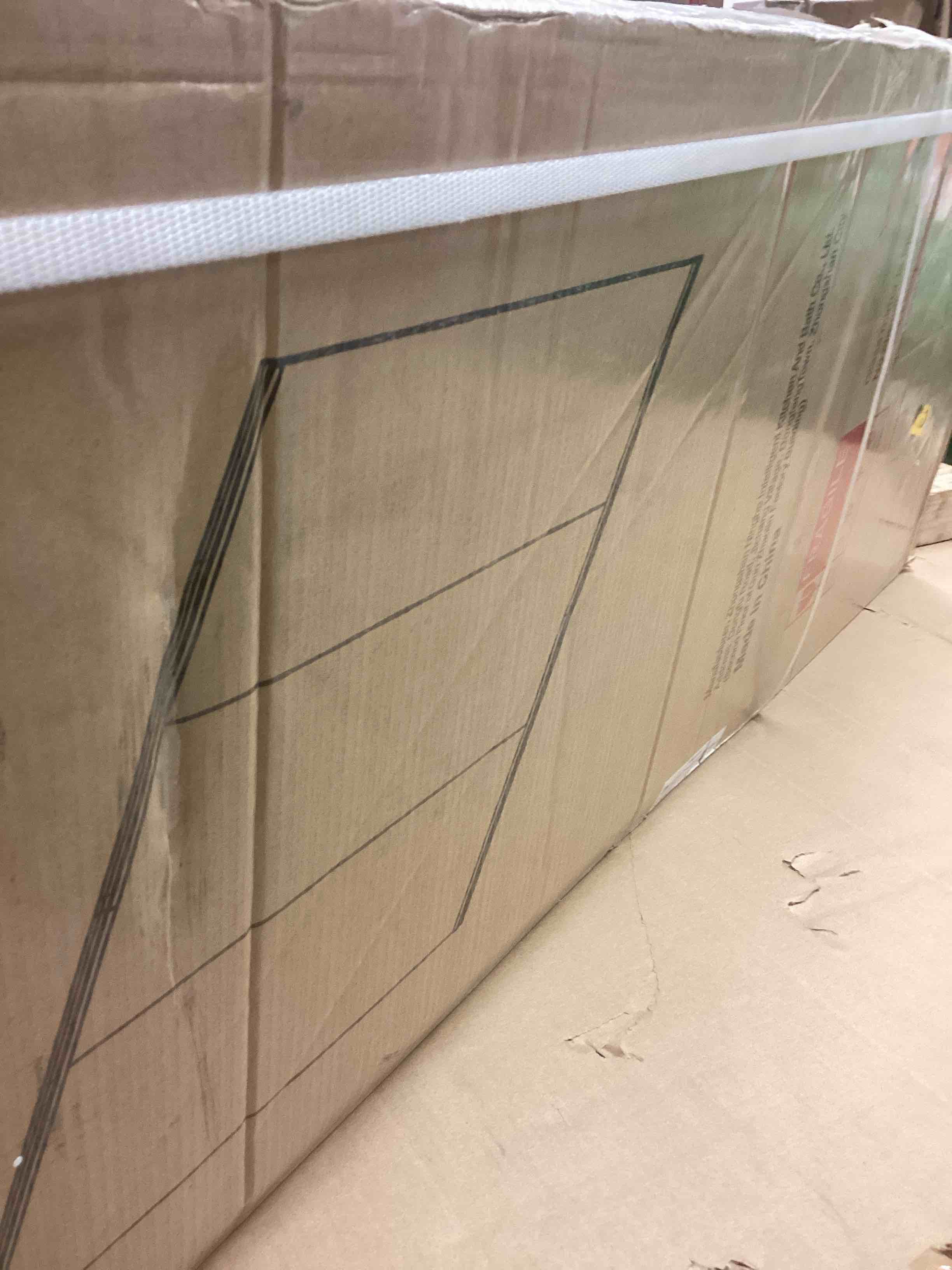 Condition photo showing New/Like New for Amorho Home Gym Mirror, 56''x16''(Each)-3PCS Tempered Glass for Wall, Frameless Full Body Mirror for Yoga Studios, Dance Rooms, Garage Gyms. 56''X16'' -3pcs