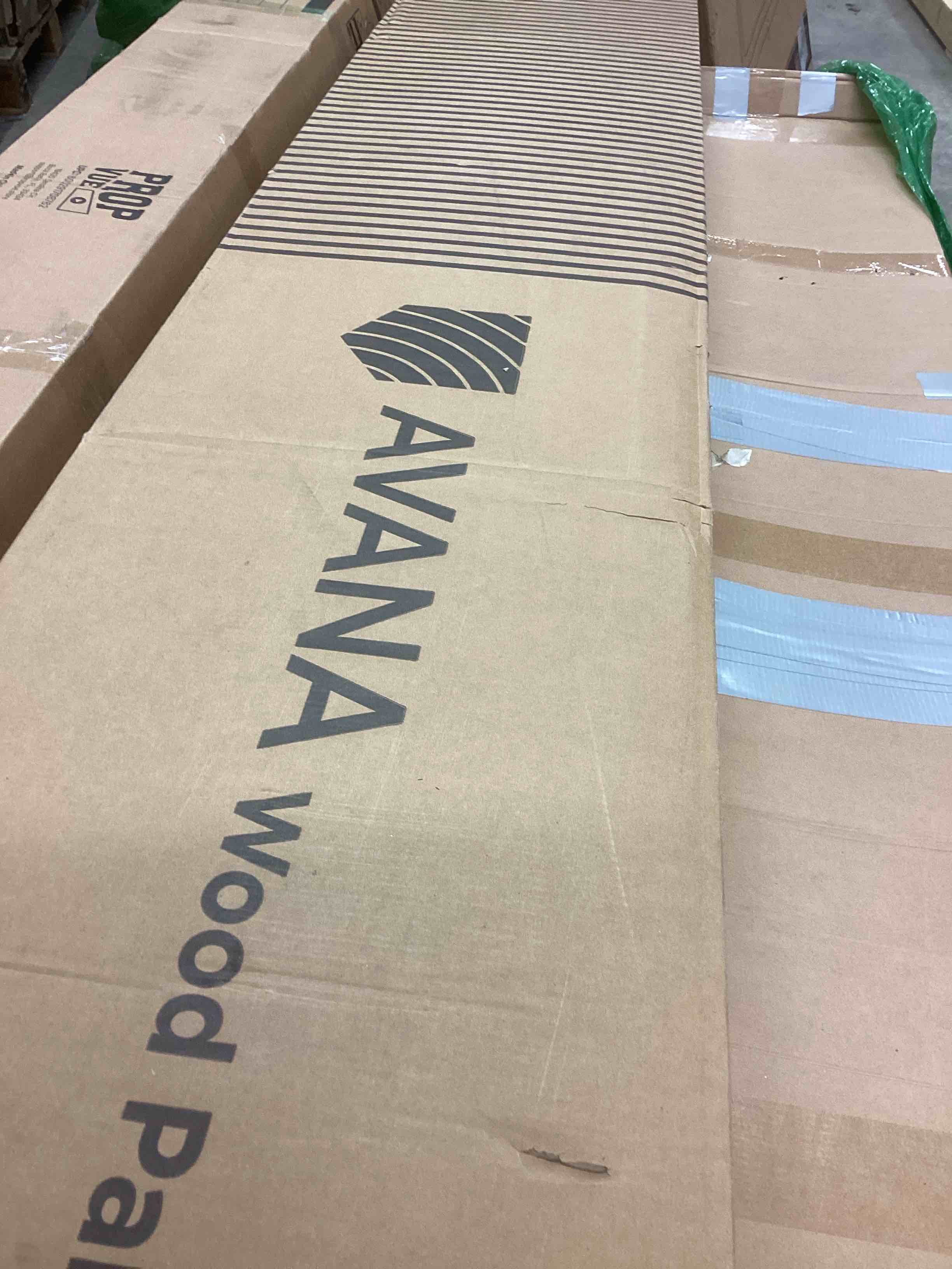Condition photo showing New/Like New for Avana Acoustic Wood Wall Panels – 94.4 x 12.6 Inch Dark Walnut Acoustic Panels 4 PCs – Wall Panels For Interior Wall Decor for Homes, Offices, Studios – Aesthetically Pleasing Wood Panels For Wall 94X12 (4 PCs) Dark Walnut