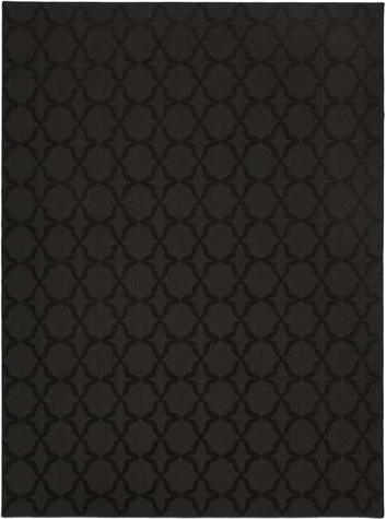 area rug 5’ x 7’, black