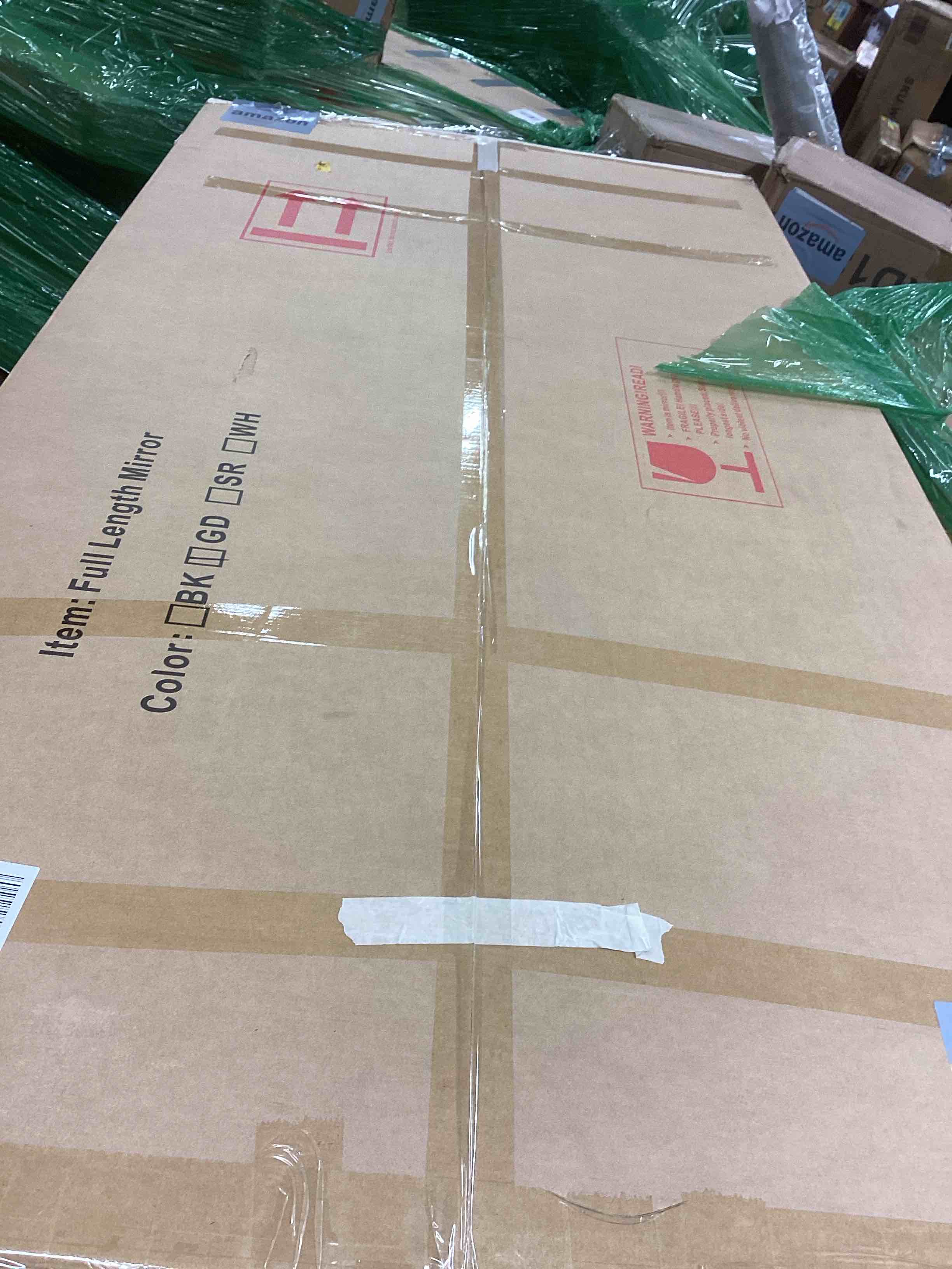 Condition photo showing New/Like New for 41"x81" Extra Large Arched Full Length Mirror - Leaning Mirror Arch Wall-Mounted Mirrors - Aluminum Alloy Frame Modern Simple Home Decor - for Living Room Bedroom Cloakroom 