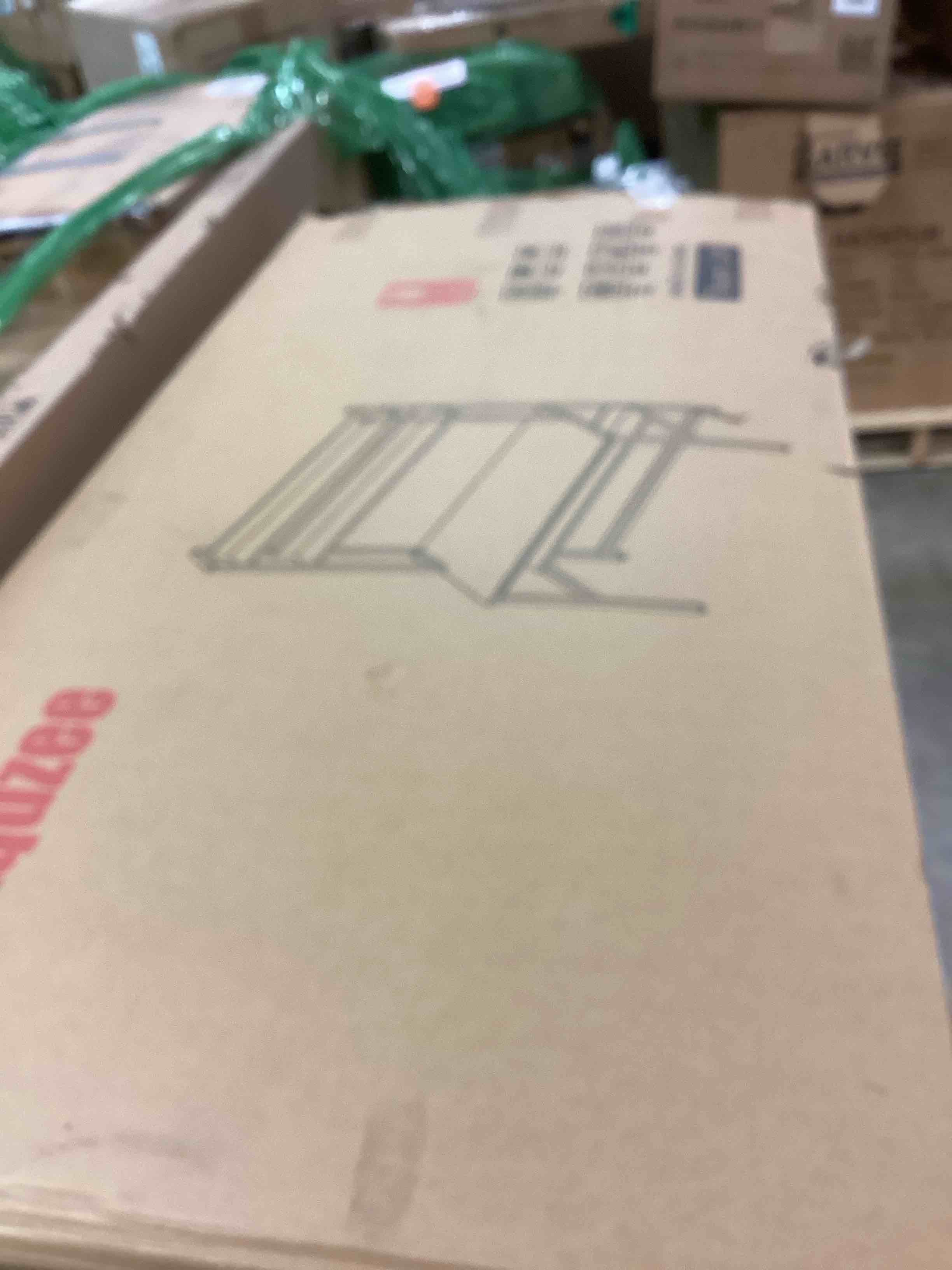 Condition photo showing New/Like New for Aquzee Computer Desk with Hutch and Bookshelf, 47 Inches Black Home Office Desk with Space Saving Design, Metal Legs Table Desk with Upper Storage Shelves for Study Writing/Workstation, Easy Assemble