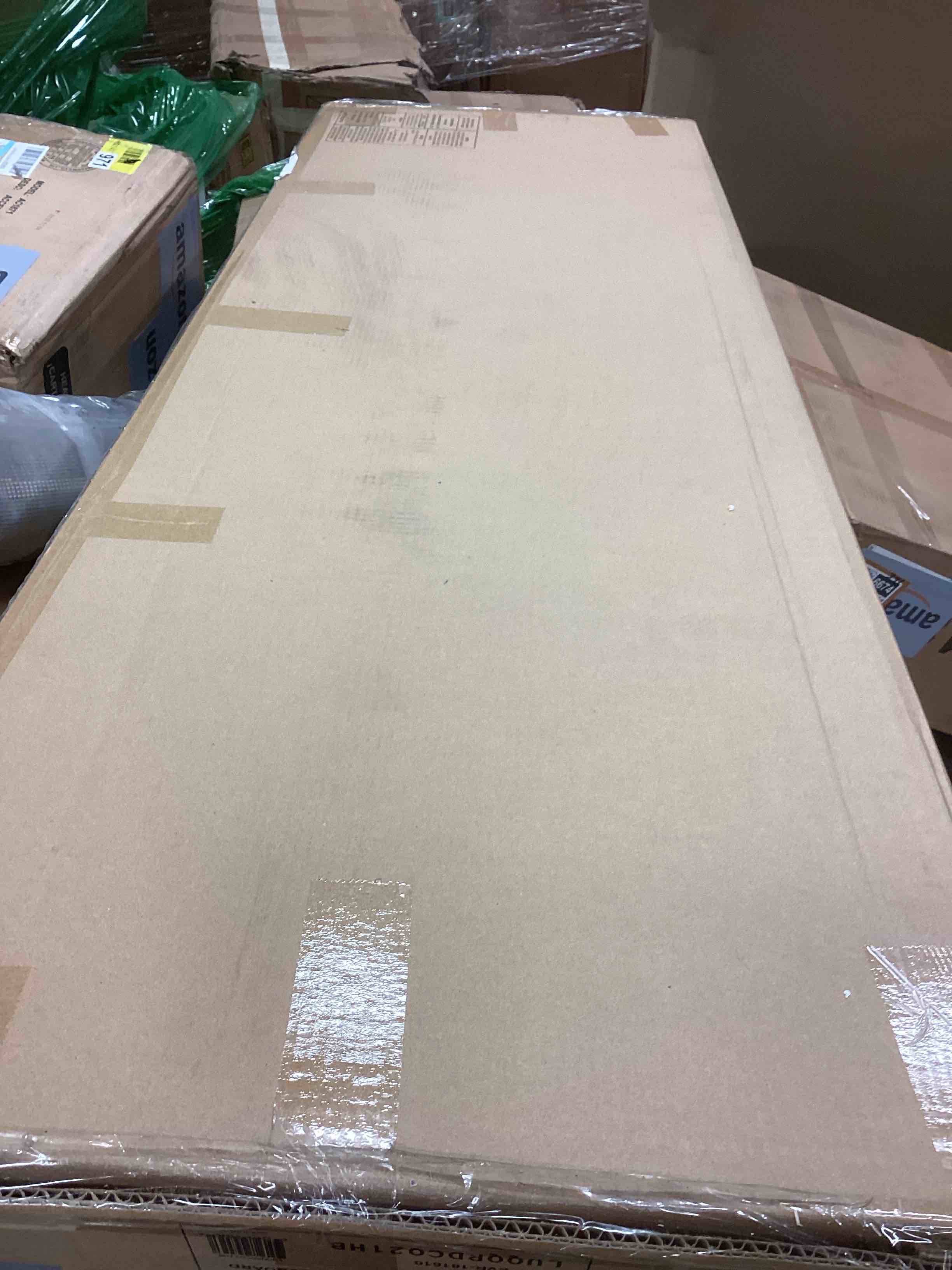 Condition photo showing New/Like New for Lucid Mid-Rise Upholstered Headboard - Diamond Tufted - Padded Polyester - Adjustable Height from 34” to 46” - Easy Assembly - Bed Frame or Wall Mount - Sturdy - Cobalt - Queen Size Cobalt Queen Diamond Tufting