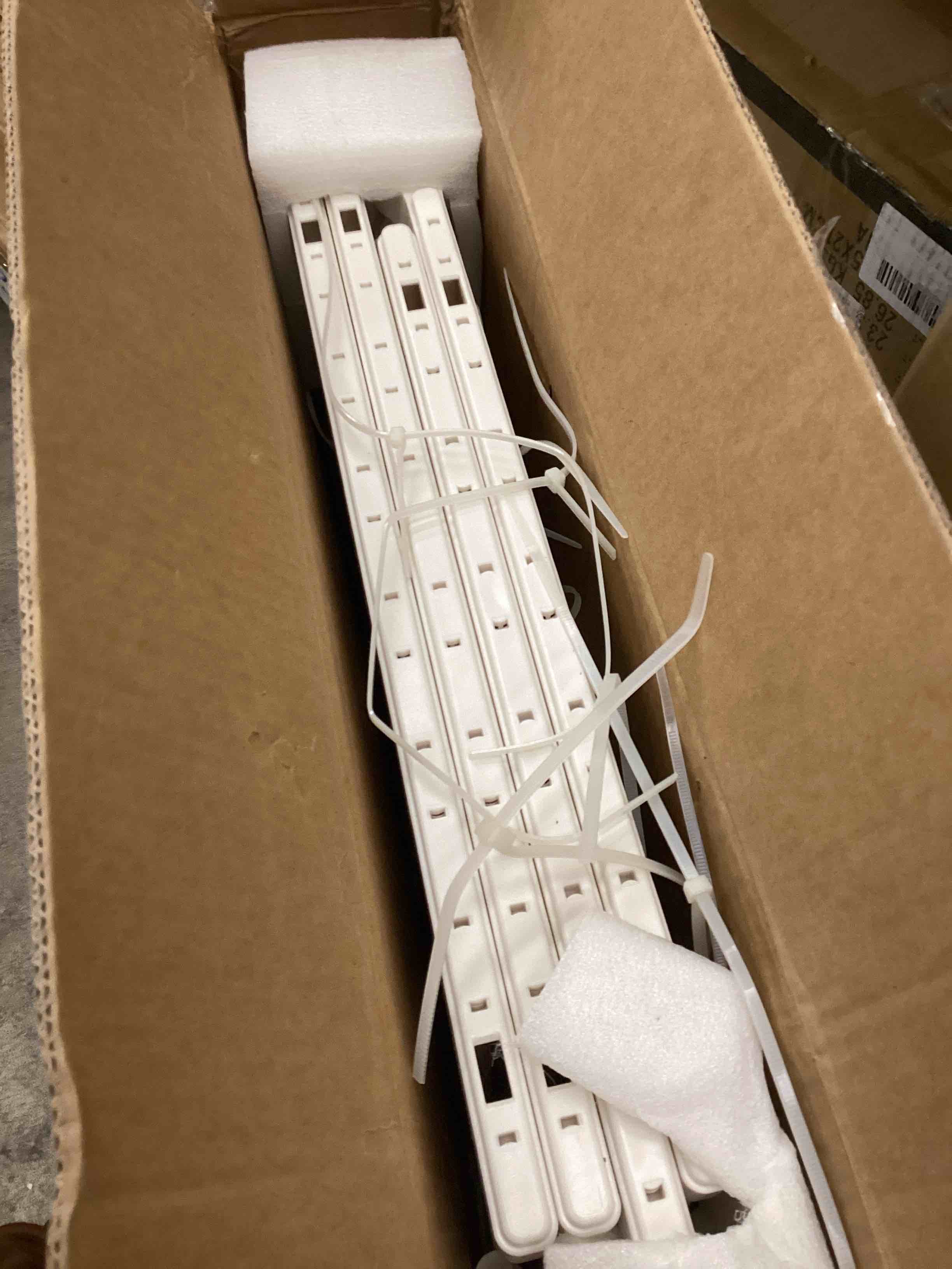 Condition photo showing Good Condition for unipaws 57" H Cat Gate for Stairs, Fit for 21"-34" Wide Narrow Sapce, Auto Closing and No Drilling Cat Safety Gate, Cat Dog Proof, Indoor Use, White