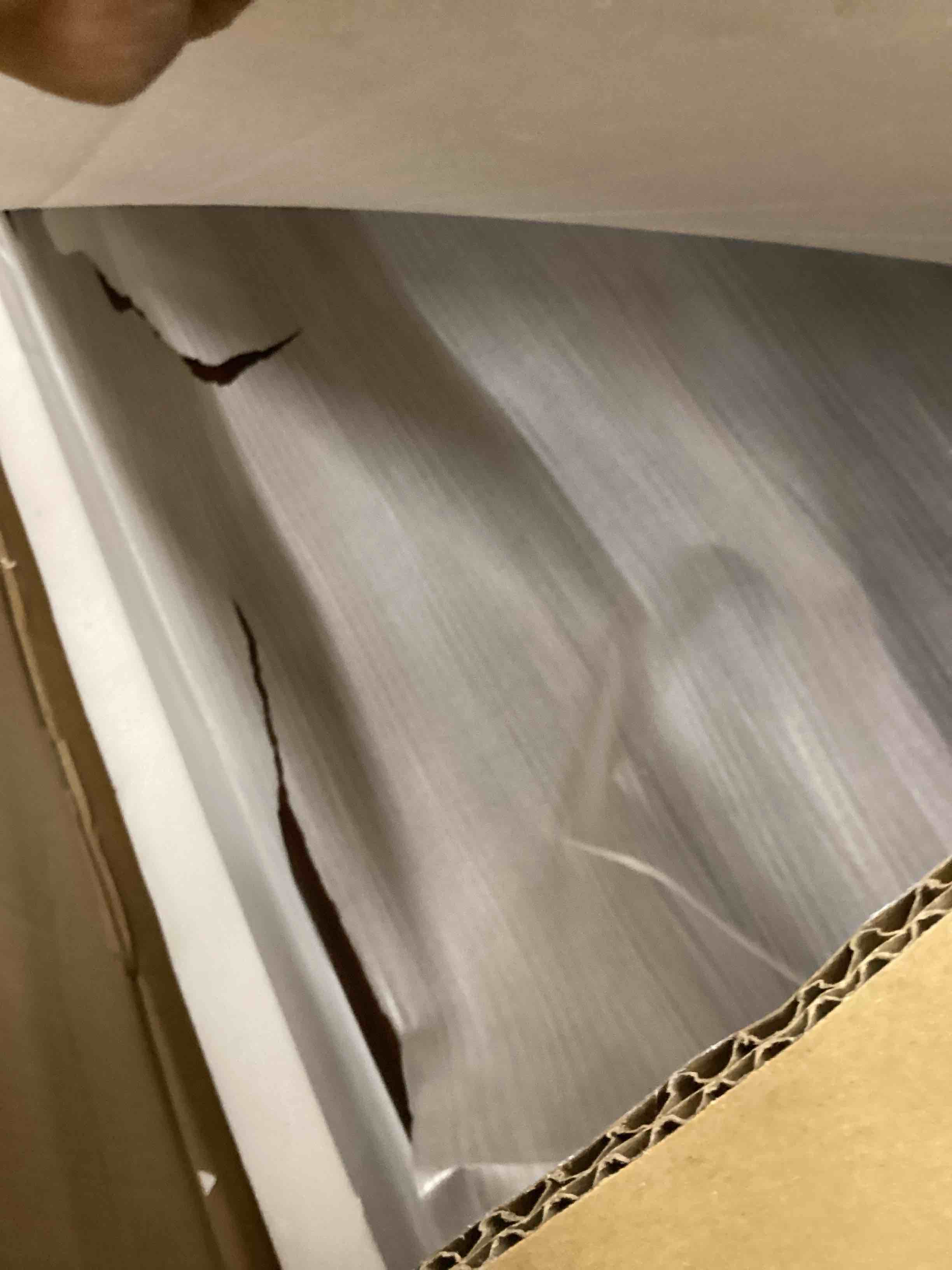 Condition photo showing Good Condition for Computer Writing Desk with 2 Storage Drawers, 46"W French Provincial Corner Desk Table with Carved Legs, Solid Wood Large Vanity Dressing Desk, Home Office Table,Easy Assembly, Dark Cherry BSZ-D1258