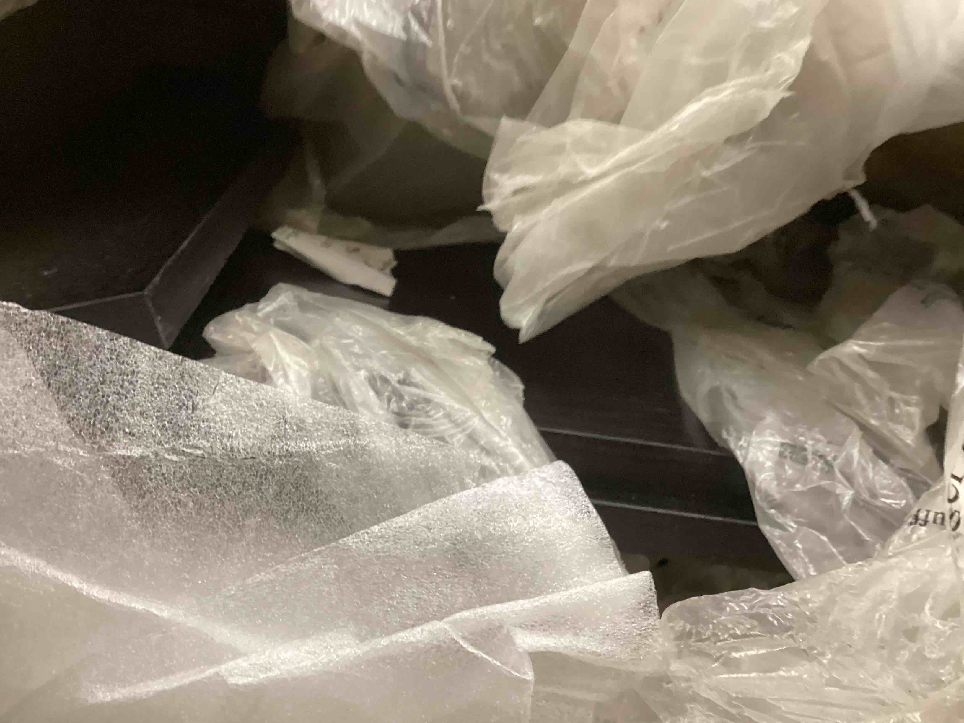 Condition photo showing As Is for Modern Coffee Wine Cabinet Household Use Wine Storage Cupboard Bar Rack(incomplete)  Box 1 only 