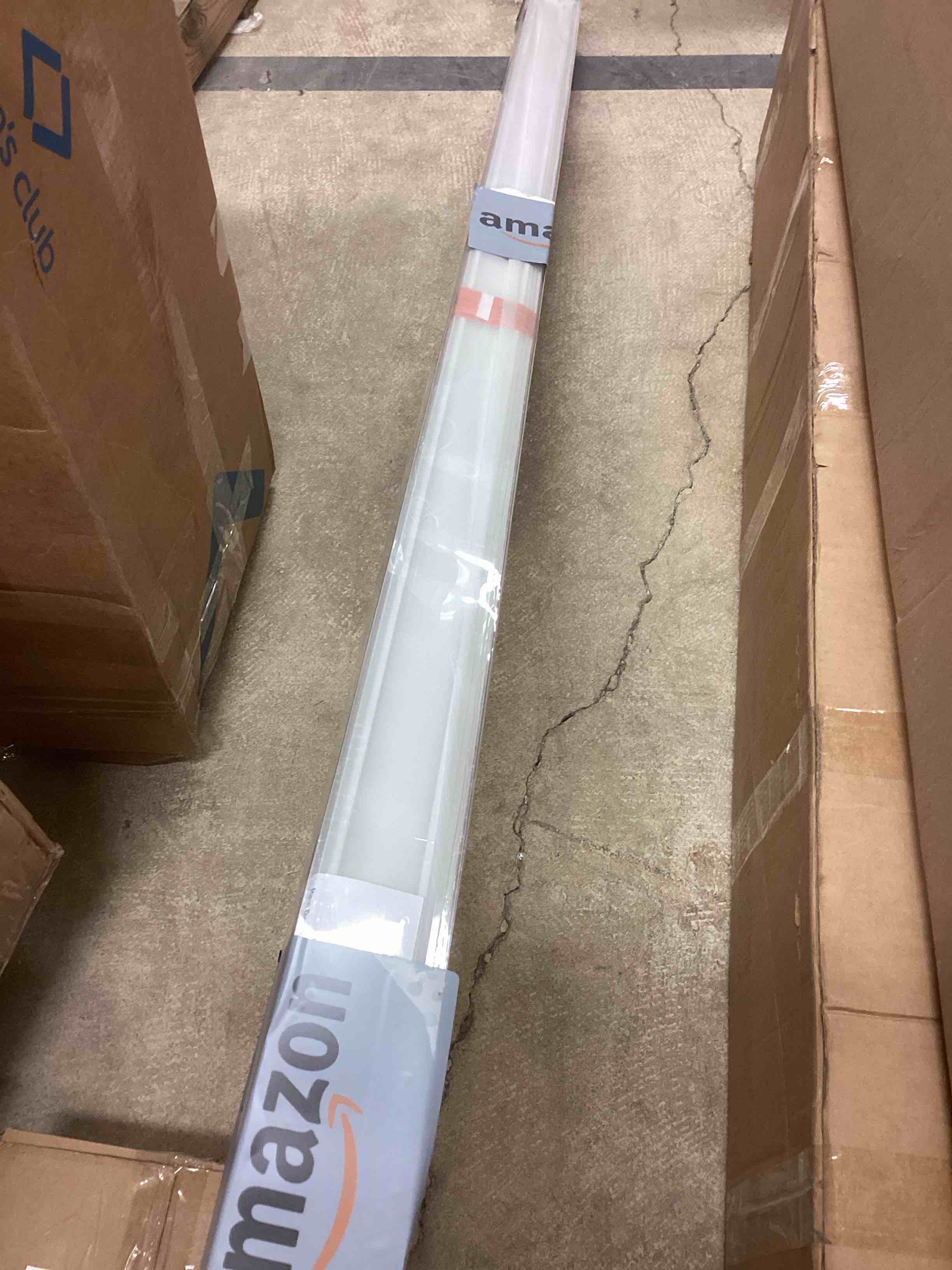 Condition photo showing New/Like New for AOSKY Blackout Roller Shades Cordless Blinds for Windows, Free-Stop Shades with Valance, Thermal Insulated Fabric, UV Protection, Natural Woven Blinds for Home and Office (69" W x 72" H, White) White 69"W x 72"H
