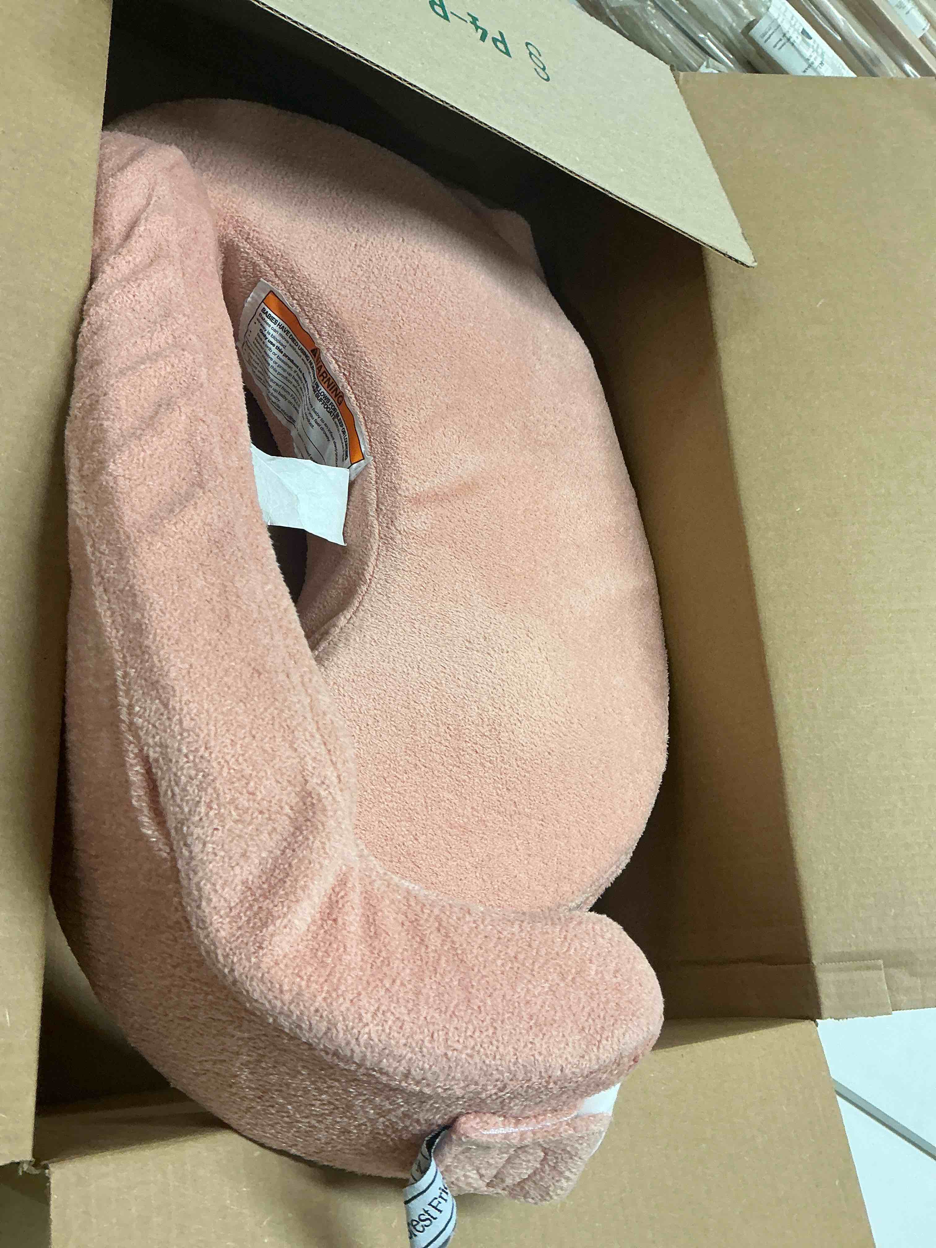 Condition photo showing Good Condition for My Brest Friend Nursing Pillow - Deluxe - Enhanced Comfort w/ Slipcover - Ergonomic Breastfeeding Pillow For Ultimate Support For Mom & Baby - Adjustable Pillow W/ Handy Side Pocket, Soft Rose