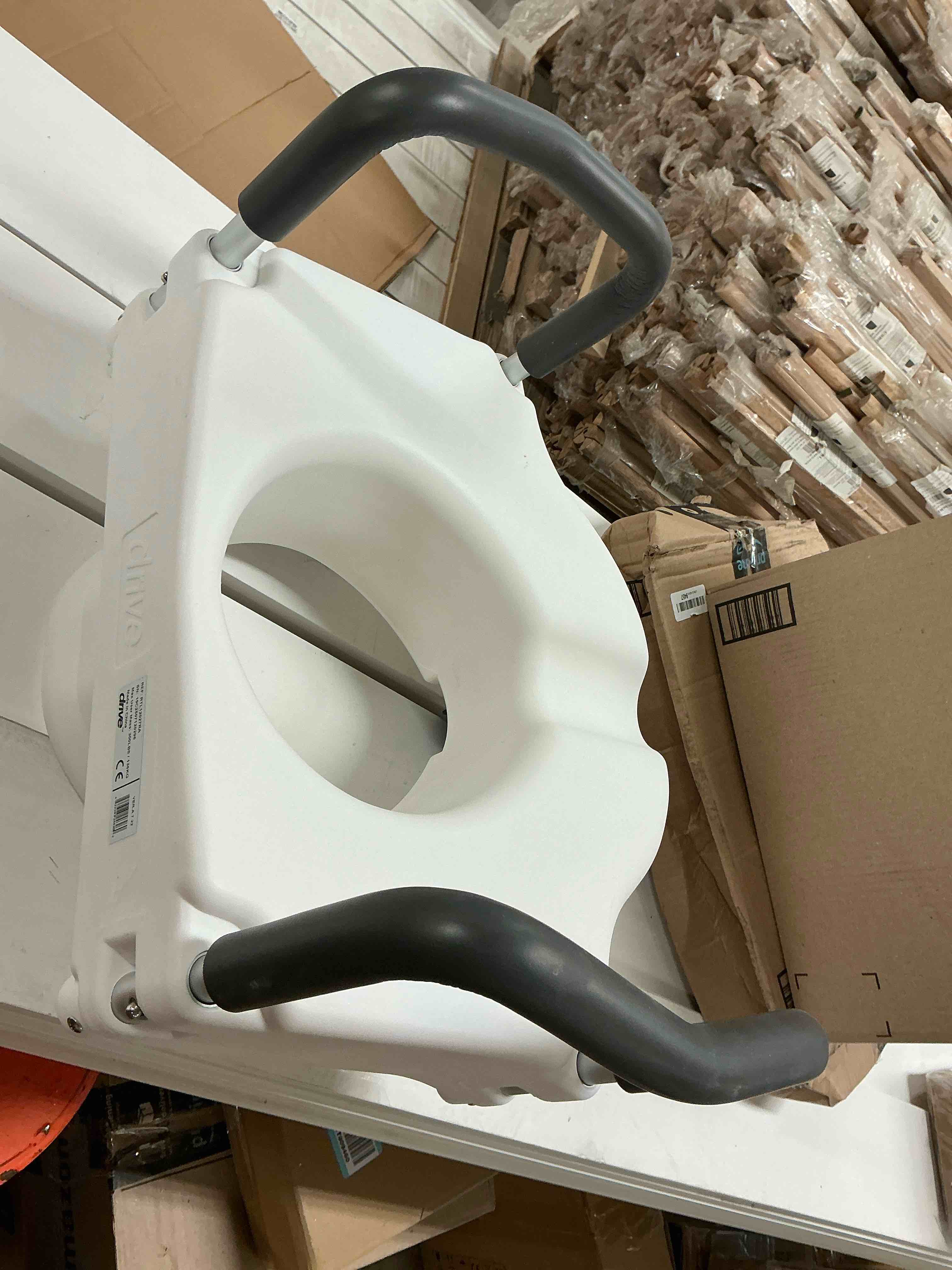Condition photo showing Good Condition for Bath SafetyRaised Toilet Seat Product Description: Elev.Toilet Seat w/ RemArms,RTL,1 EA