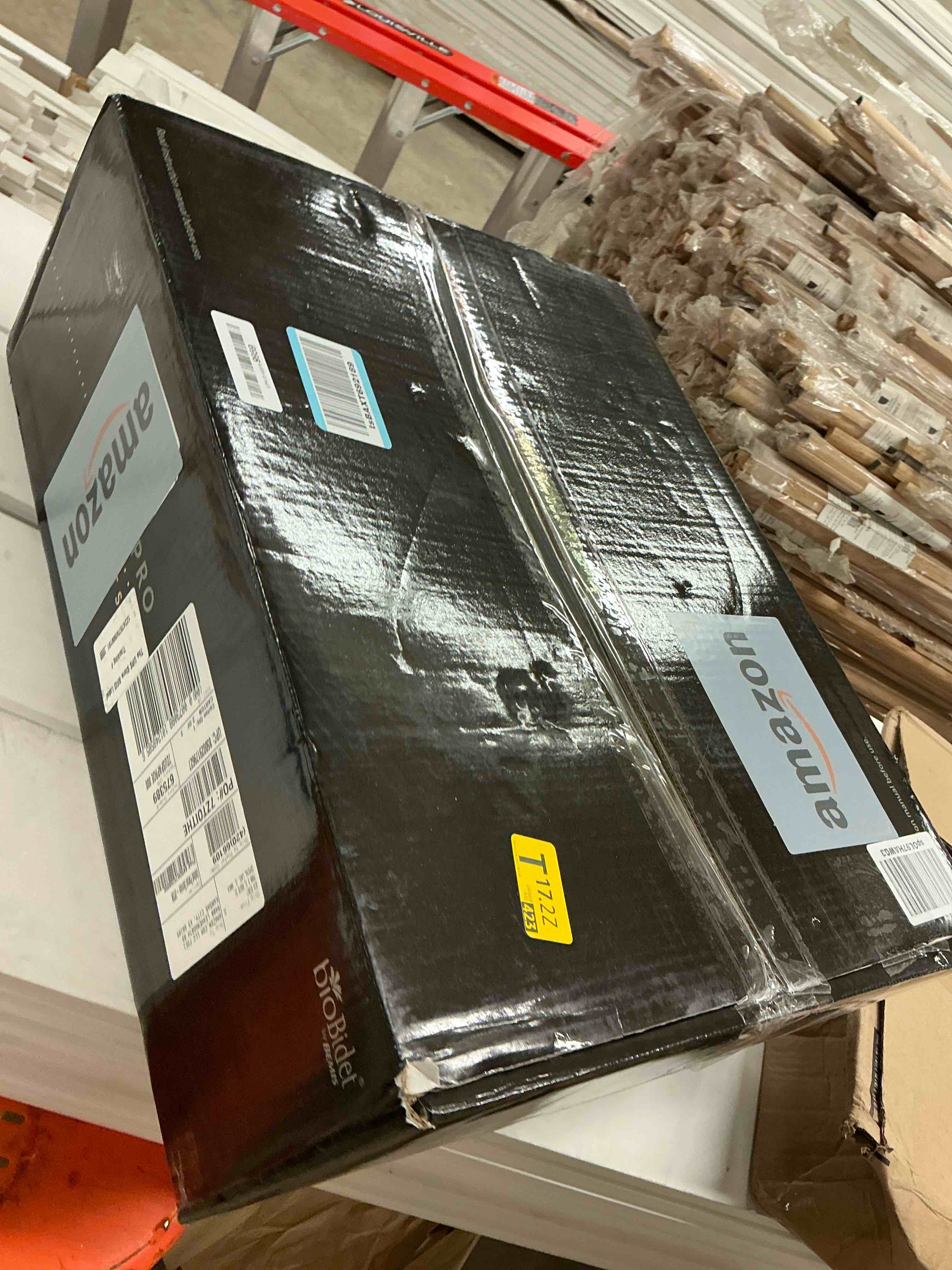 Condition photo showing As Is for Bio Bidet USPA PRO Modern Bidet Seat, Warm Water, Heated Seat & Dryer, Remote Control, Elongated Modern Elongated