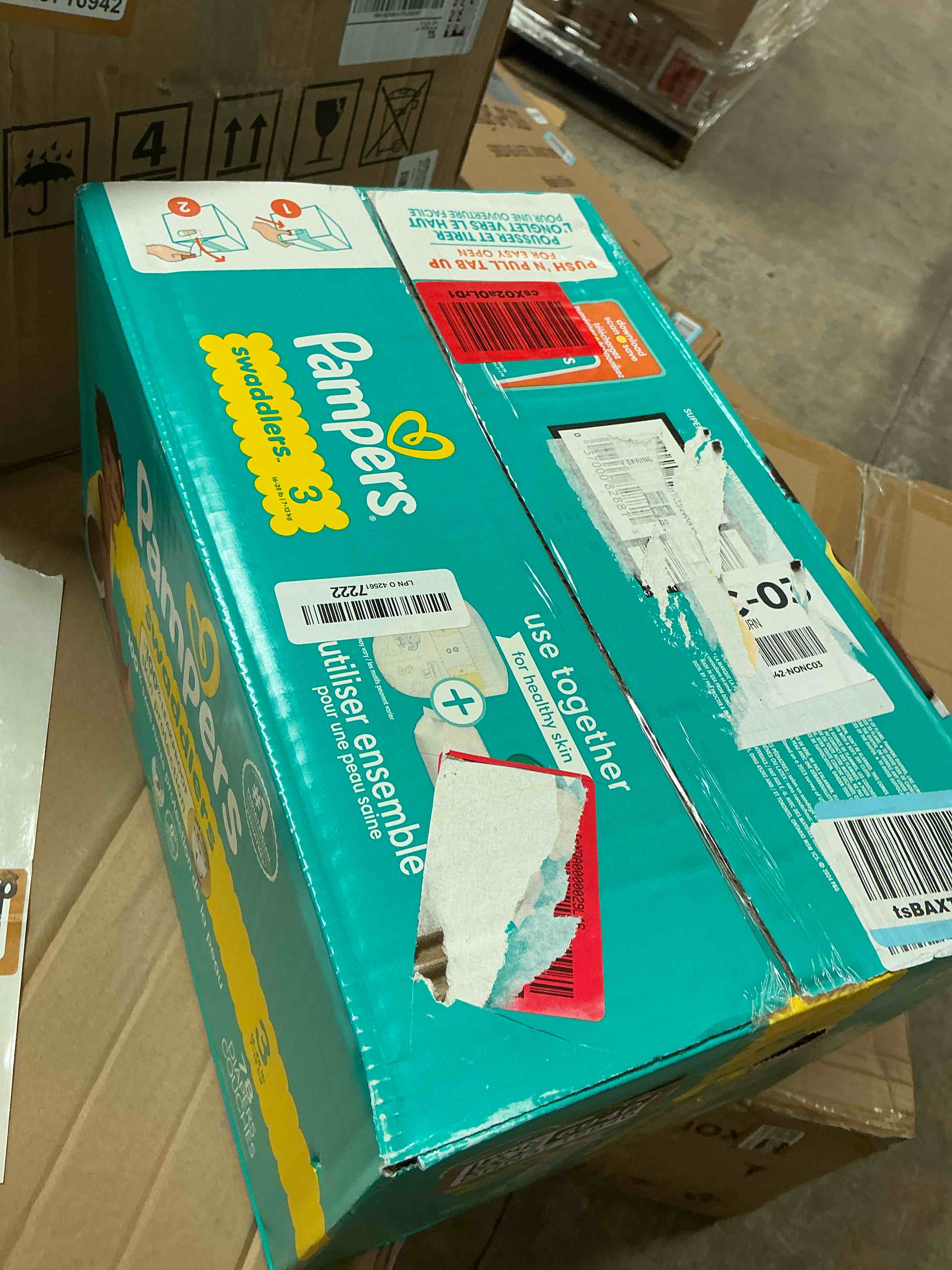 Condition photo showing New/Like New for Pampers Swaddlers Sensitive Disposable Diapers - Size 3 - 78ct