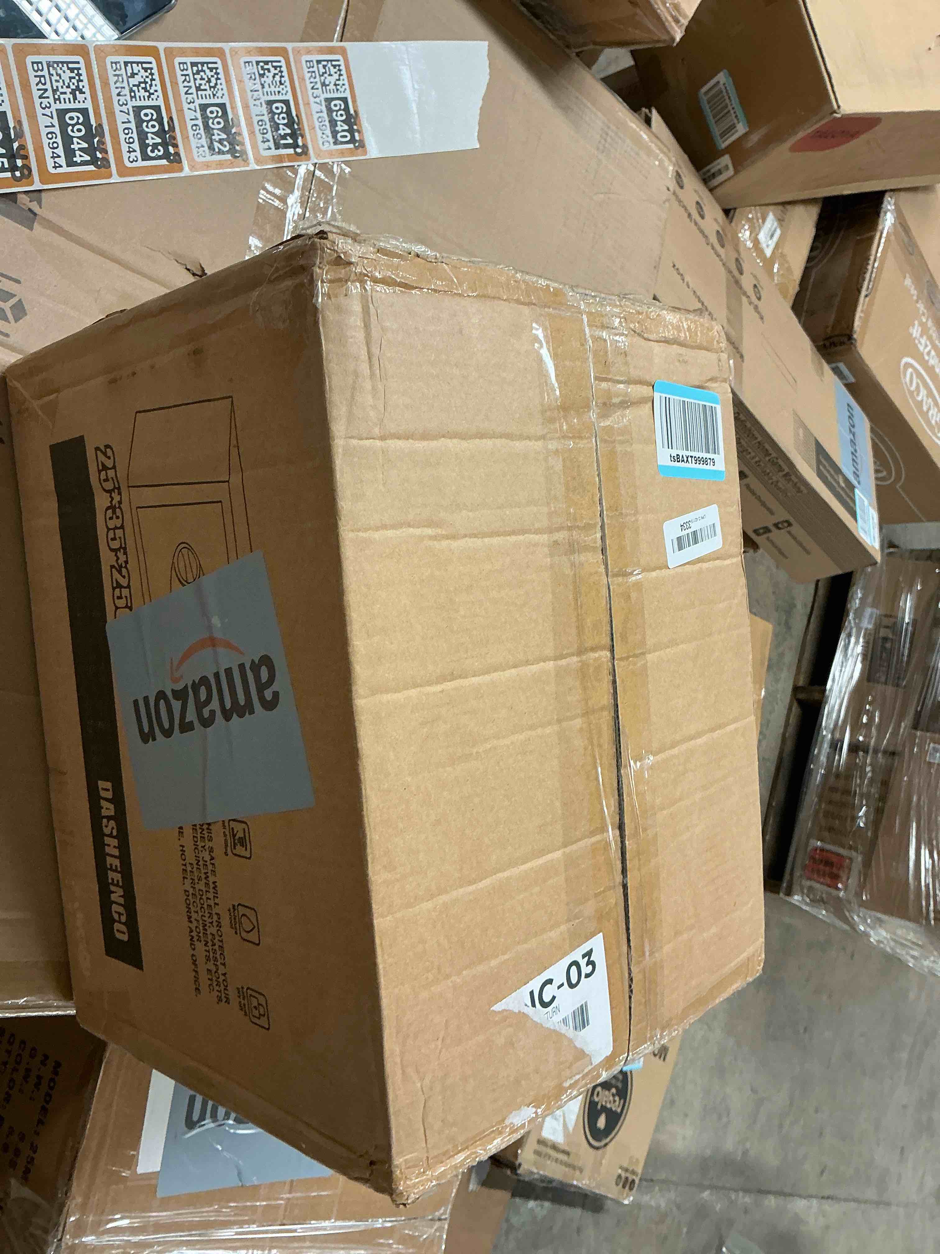 Condition photo showing Good Condition for Steel Security Safe and Lock Box with Electronic Keypad, for Cash, Jewelry, Documents, Black, 0.5 Cubic Feet, 13.8" W x 9.8" D x 9.8" H