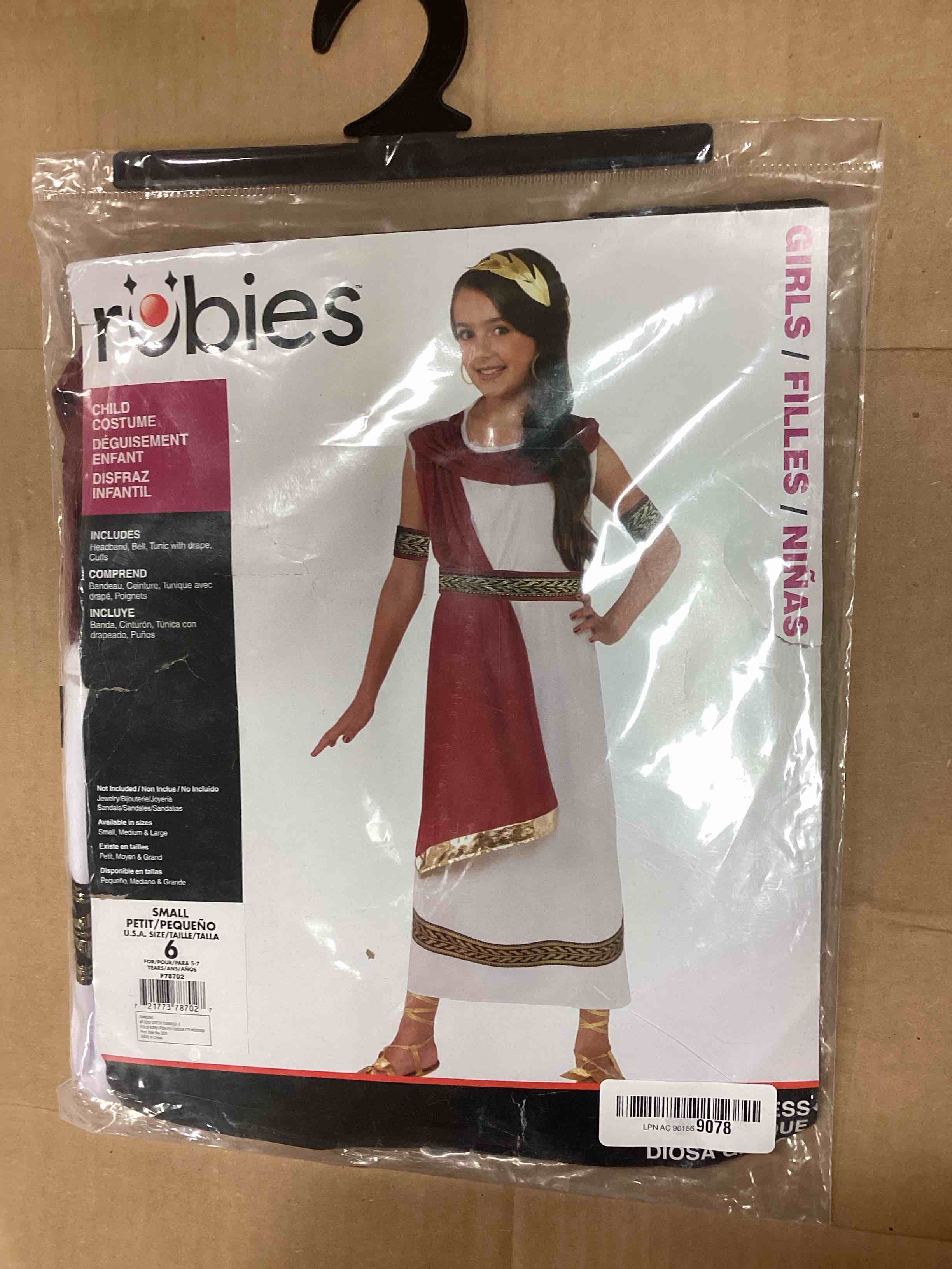 Condition photo showing New/Like New for Forum Novelties Child's Greek Goddess Costume Small