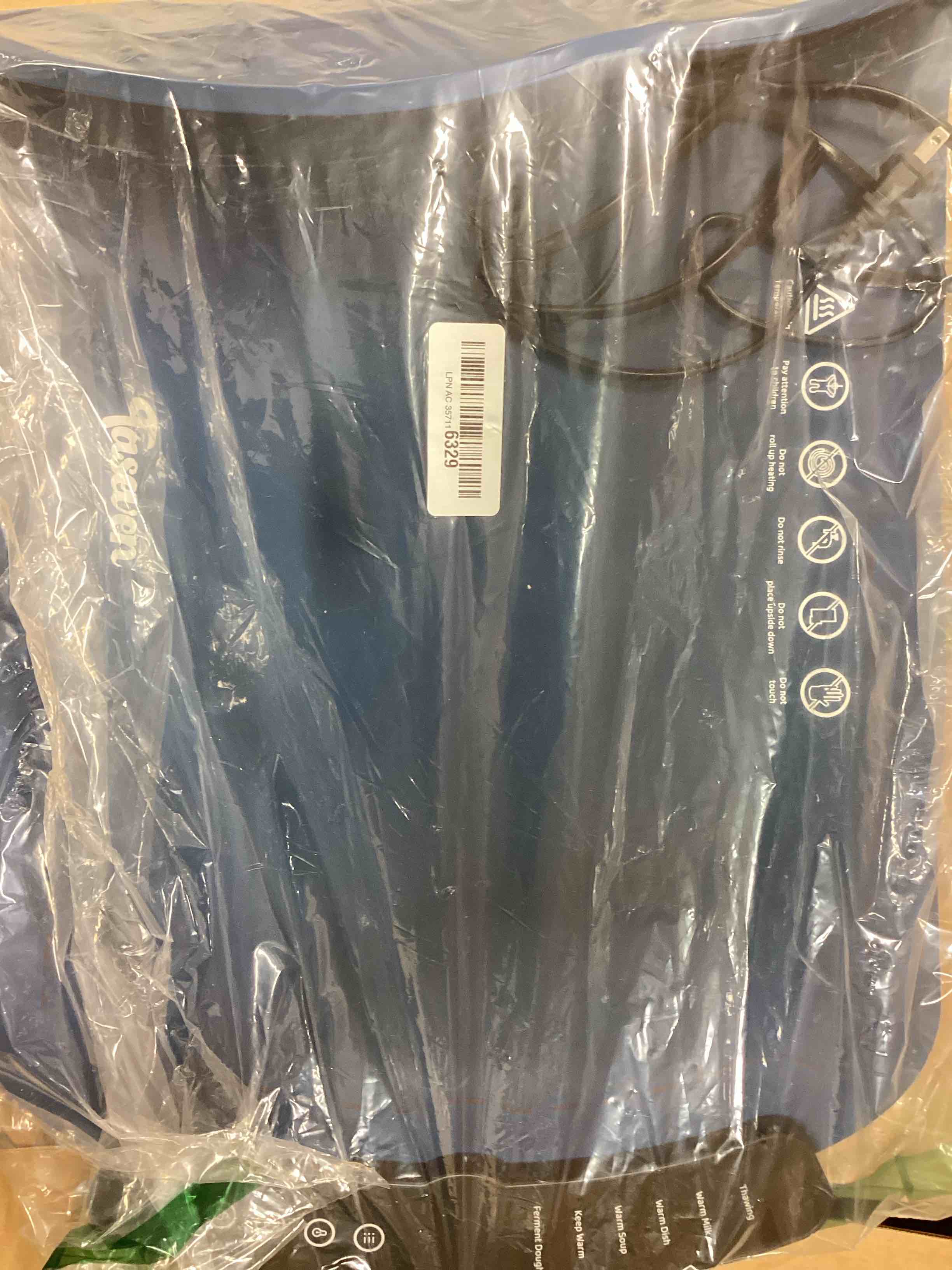 Condition photo showing New/Like New for Warming Mat for Food, Food Warming Mat with 7 Temp Master Aadjustable Warming Tray, Thermochromic Line, Roll Up Buffet Hot Plates Heat Pad Full Sized Electrical Light Blue