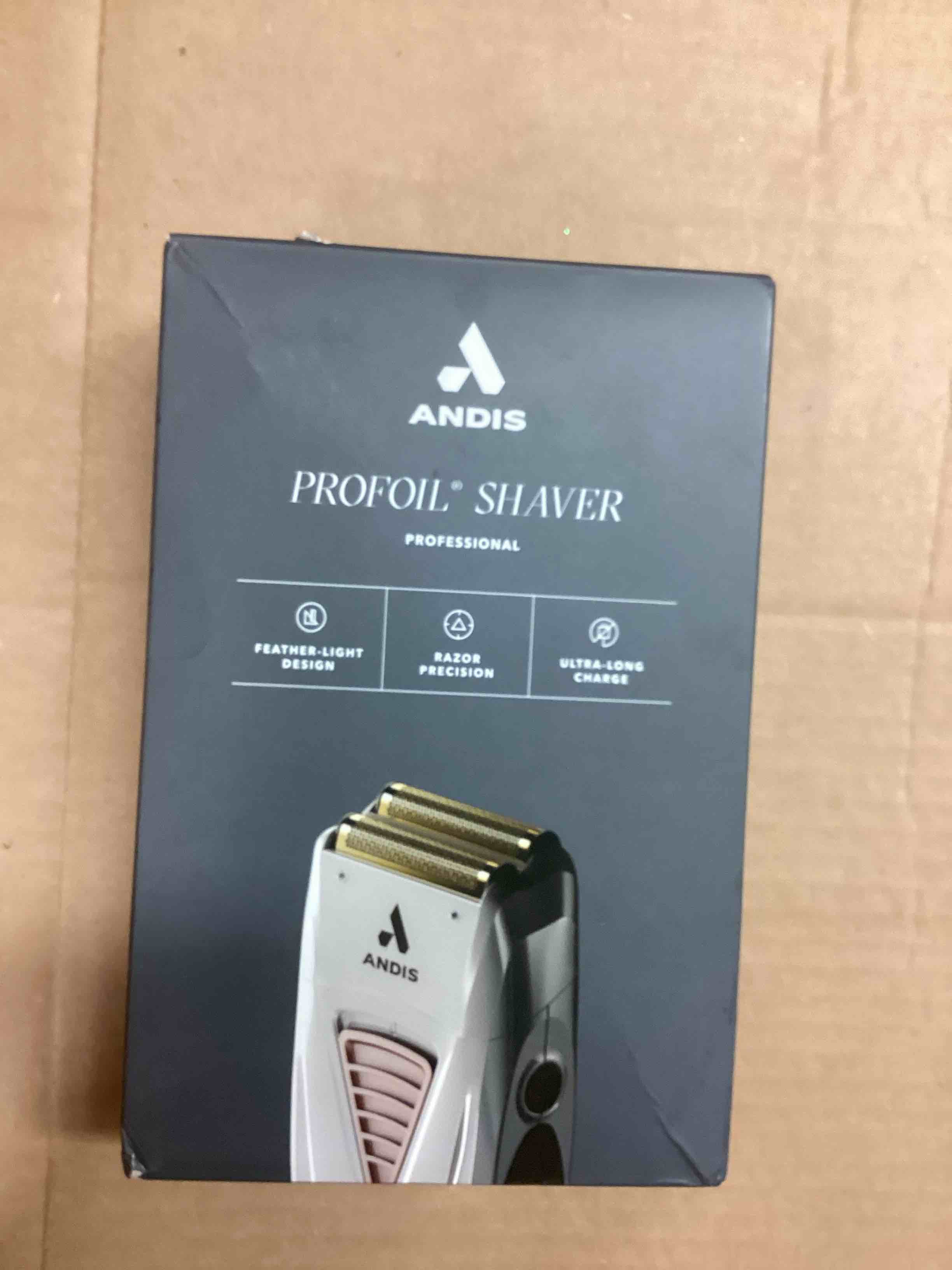 Condition photo showing Good Condition for Andis TS-1 17235 Pro Foil Lithium Titanium Foil Shaver, Cord/Cordless, Smooth Shaving Cordless Shaver with Charger, Gray New Pro Foil Shaver Gray