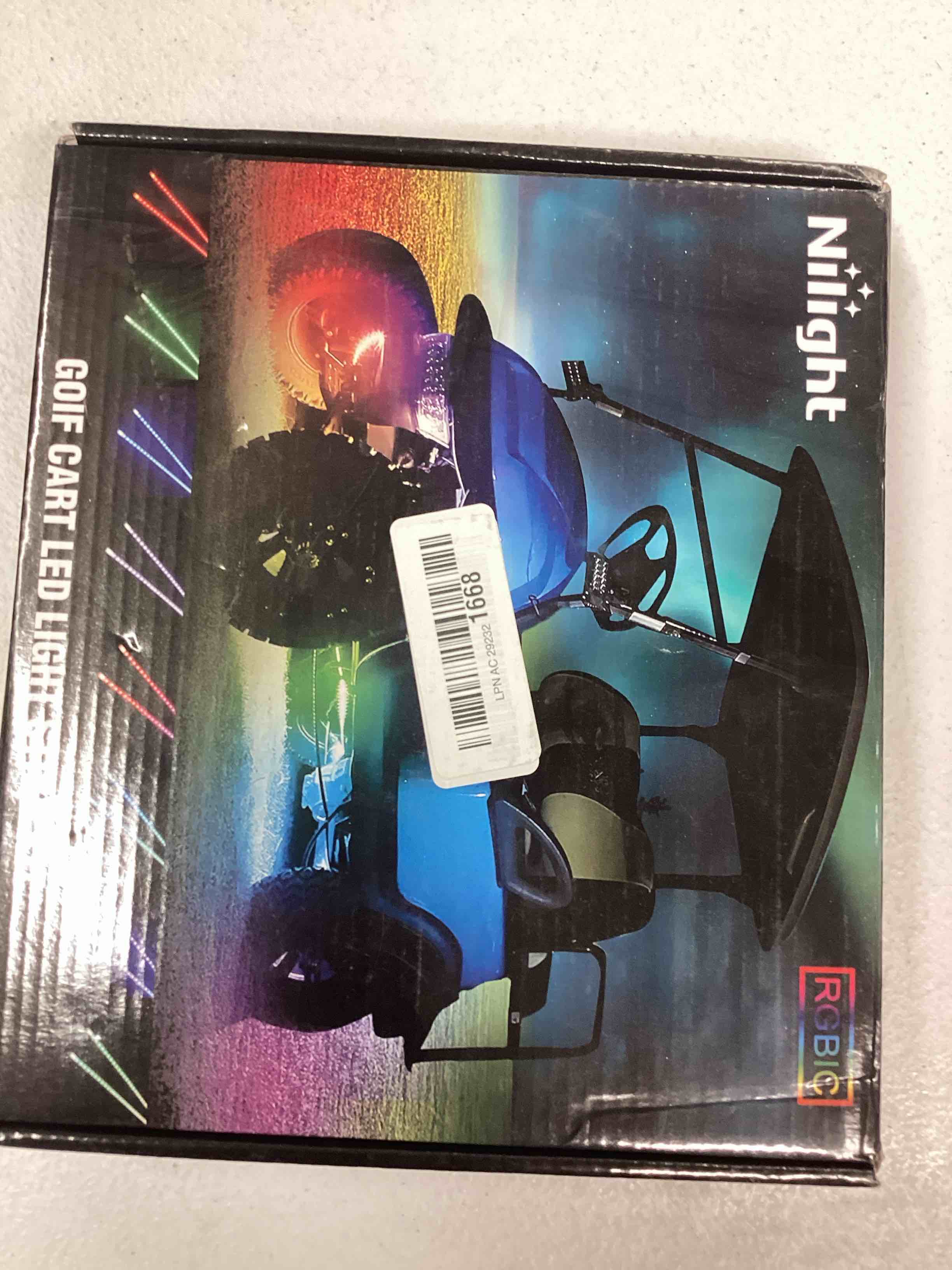 Condition photo showing Good Condition for Nilight 2PCS Golf Cart Underglow LED Light Strip Dream Color Multi-Mode Neon Accent Lighting Kit APP and Remote Control Sound Active Music Sync IP67 Waterproof 12V-65V Input for EZGO Yamaha Club Car 2 PCS