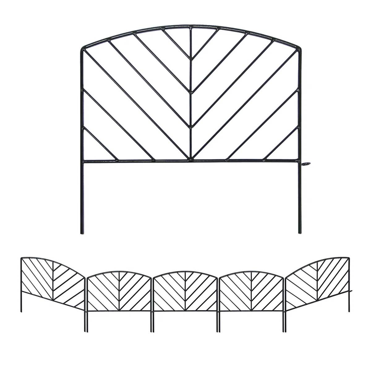 17'' h x 19'' w metal fencing decorative garden fence dog fence (set of 5) by scendor