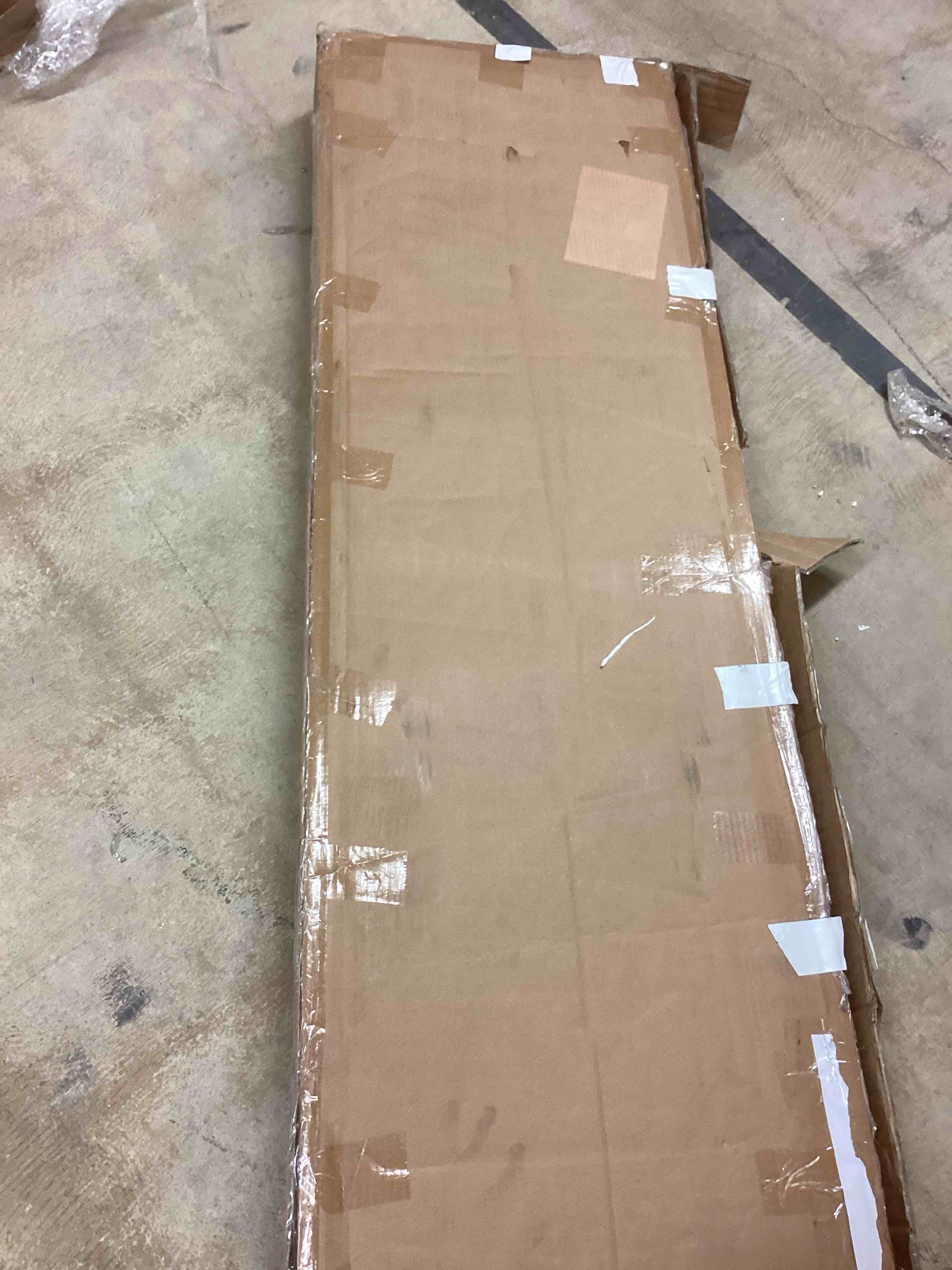 Condition photo showing Good Condition for portage shiplap entry cabinet (incomplete 1 box of 3 only)