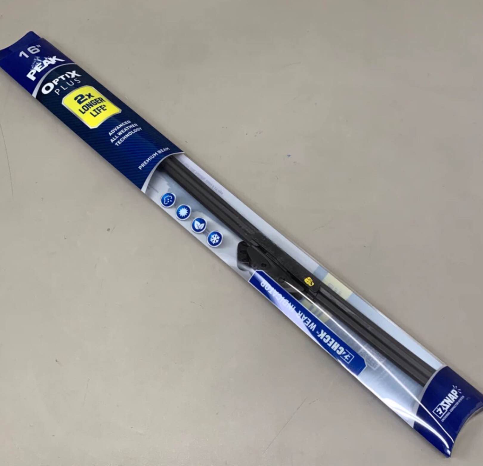 optix plus windshield, 22” advance weather technology 2x longer life