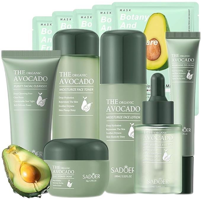 The organic avocado skin care for me and women kit