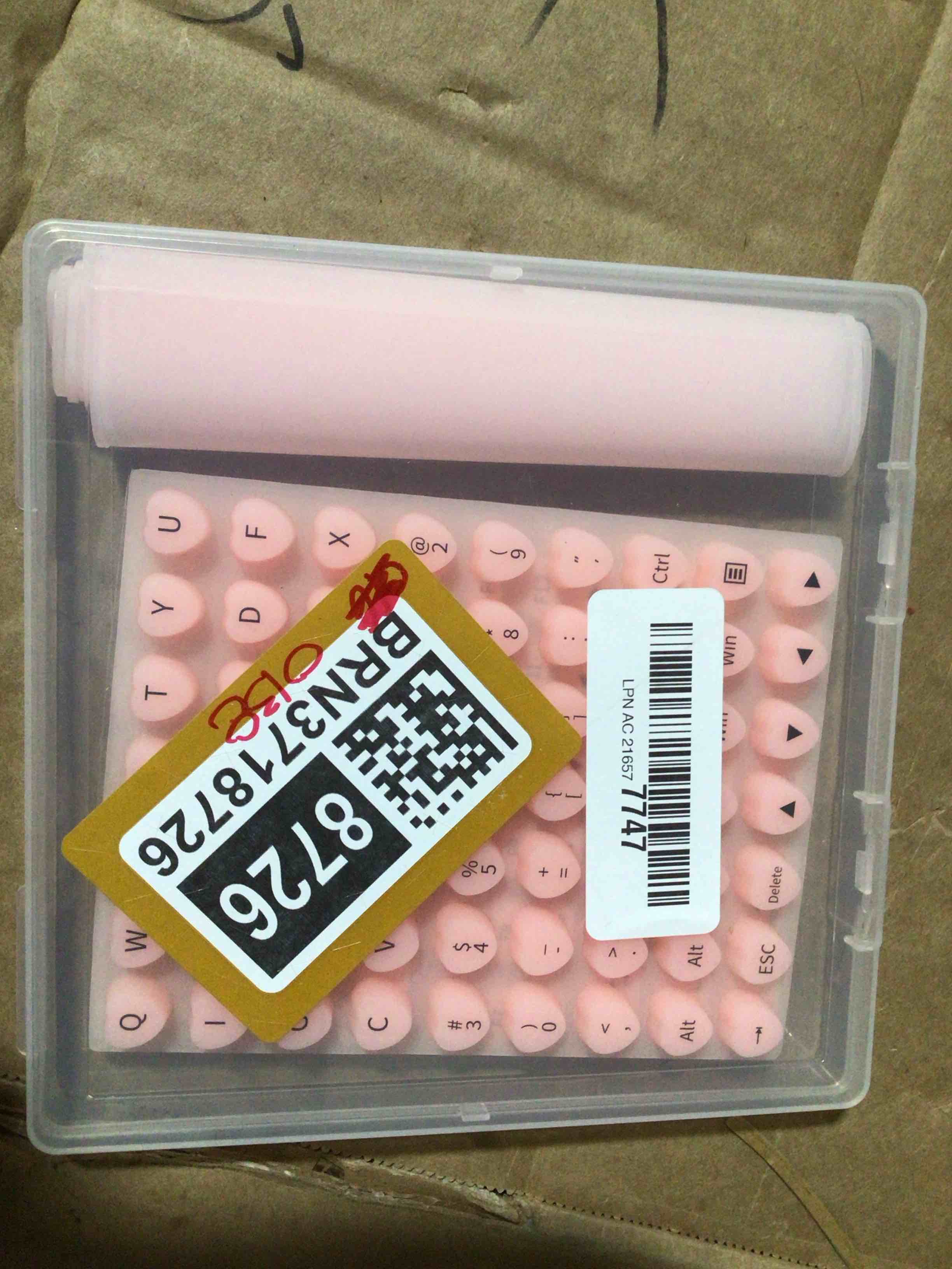 Condition photo showing New/Like New for Keyboard Cover for Long Nails,119 Pcs Raised Keyboard Stickers with Universal 17 Inch Keyboard Cover, Compatible with HP/Dell/Lenovo/Acer/Asus/Samsung(Pink, for 17" Laptop) Pink 17-17.3"