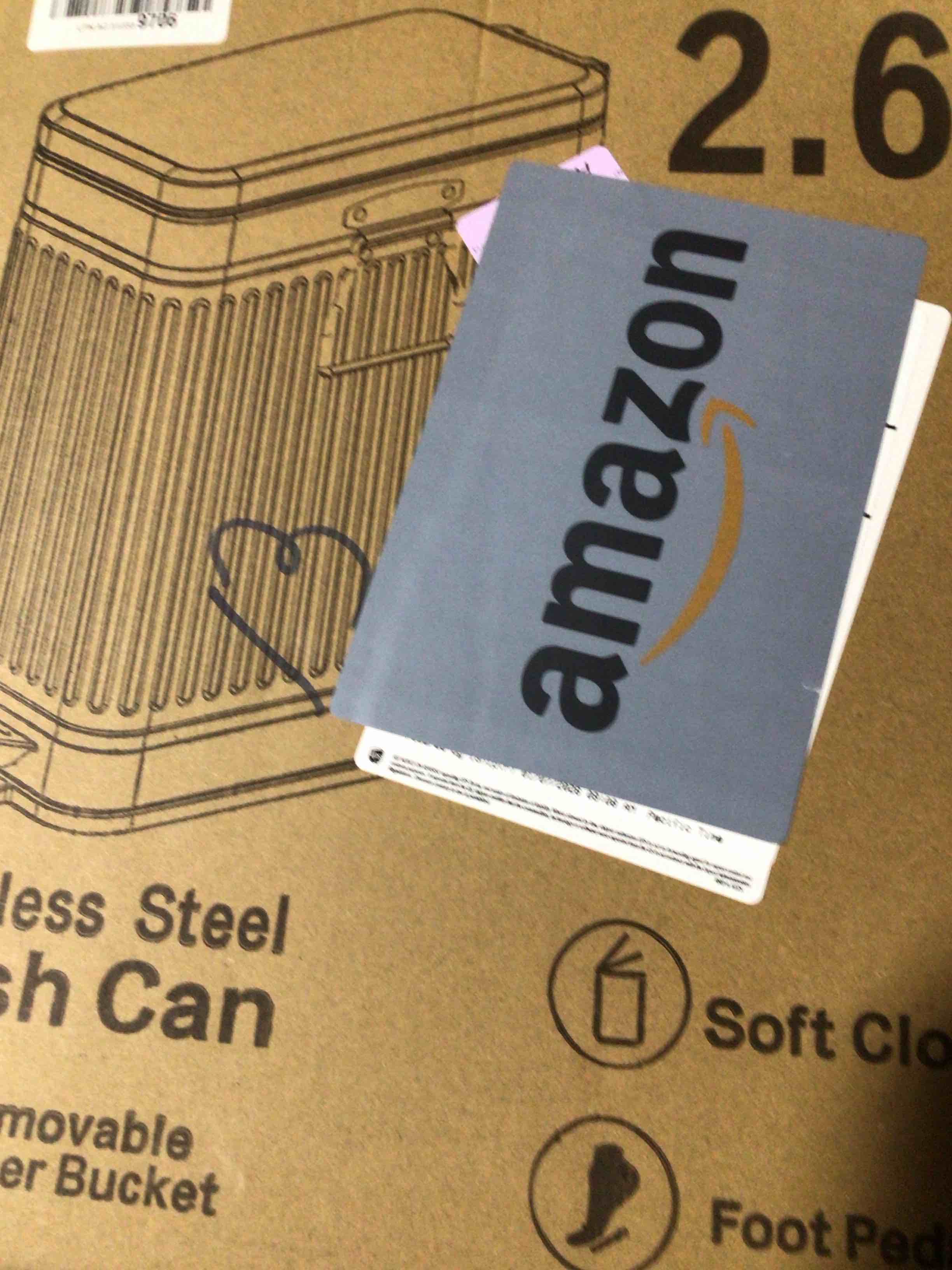 Condition photo showing New/Like New for Small Trash Can with Lid Soft Close-10L/2.6 Gal Stainless Steel Outdoor Dog Poop Garbage Can-Metal Waste Bins with Pedal for Bathroom Bedroom Office-Black 2.6 Gallons Black