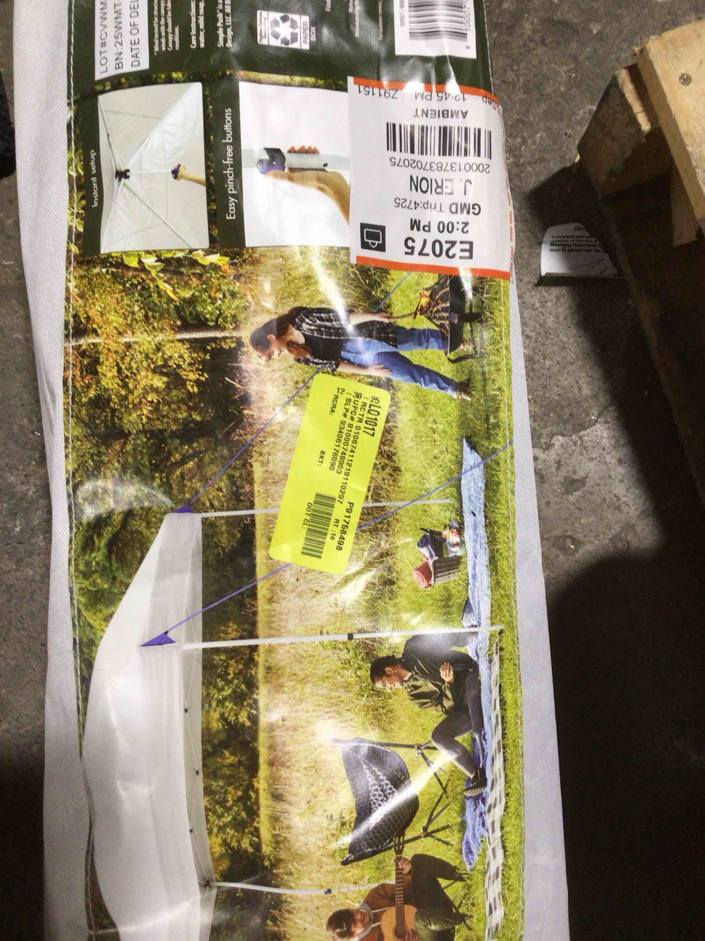 ozark trail 10  x 10  simple push® straight leg instant canopy (100 sq. ft.)