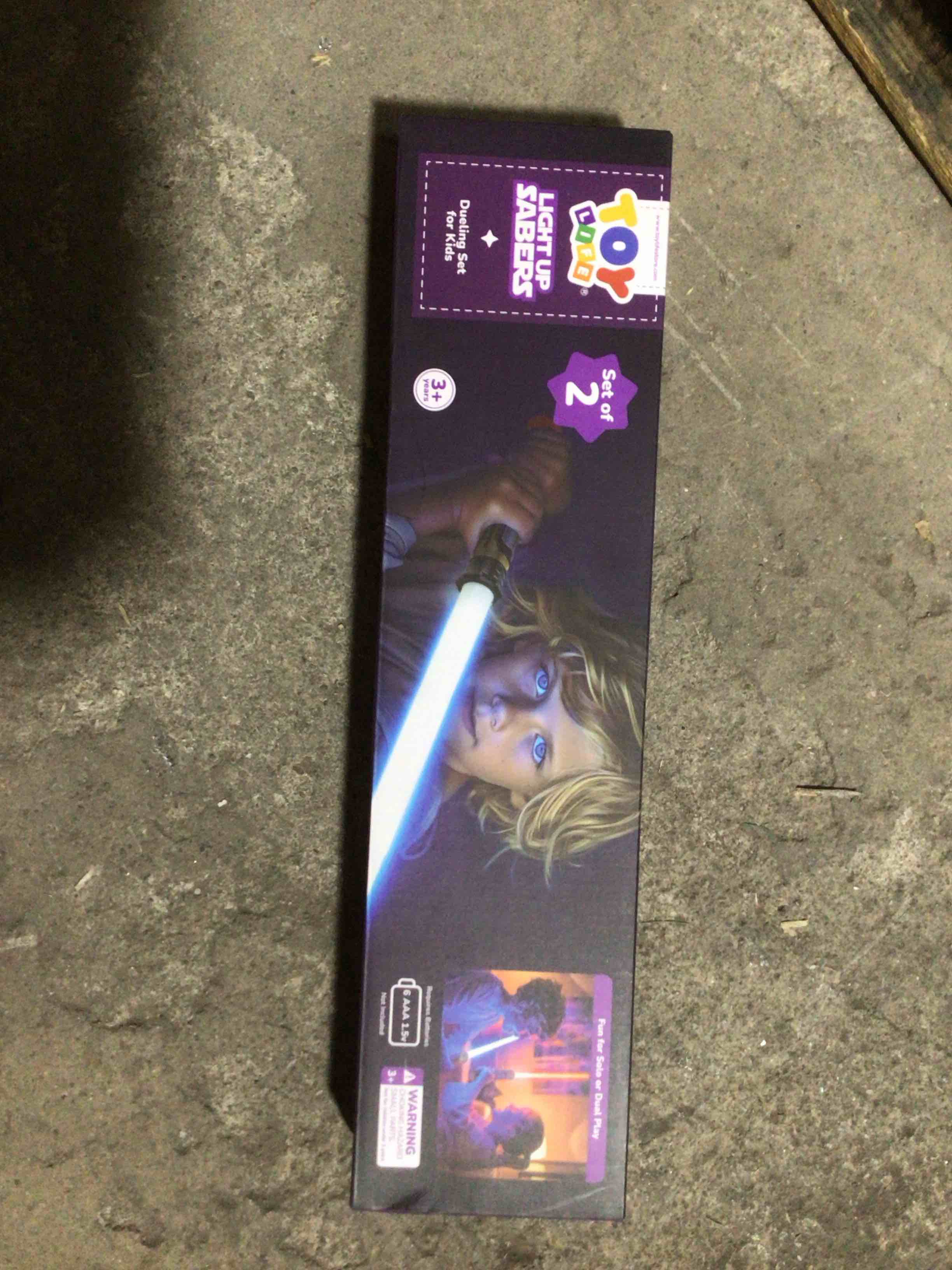 light up saber - collapsible(2 pack)