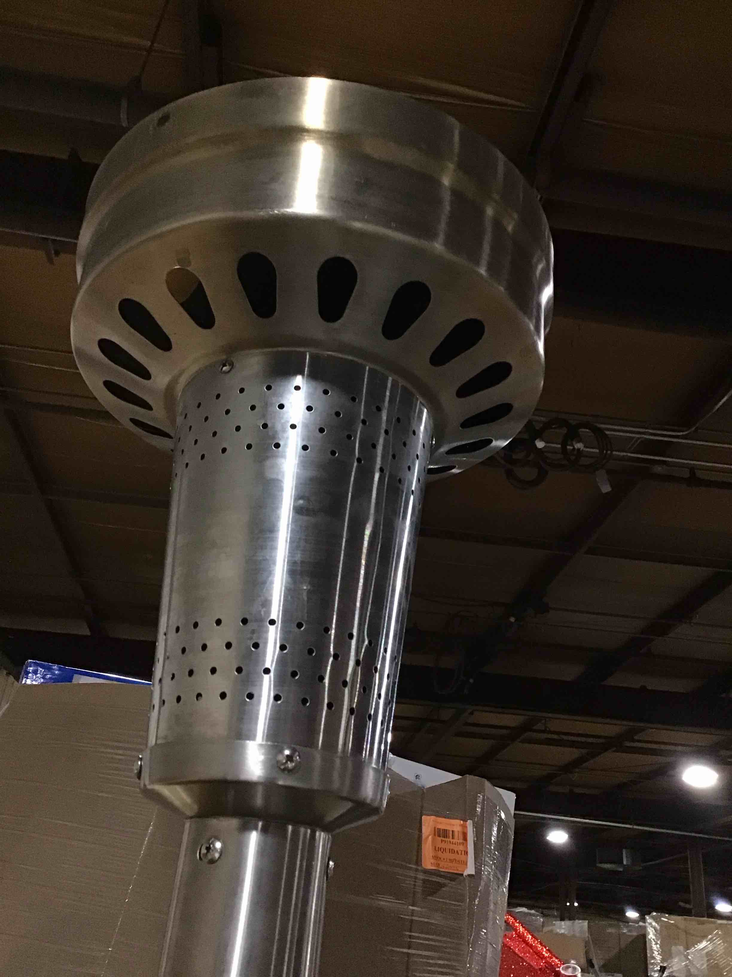 master forge 48000 -btu stainless steel stainless steel floorstanding liquid propane patio heater item #1148805 | model #nczh-g-lass
