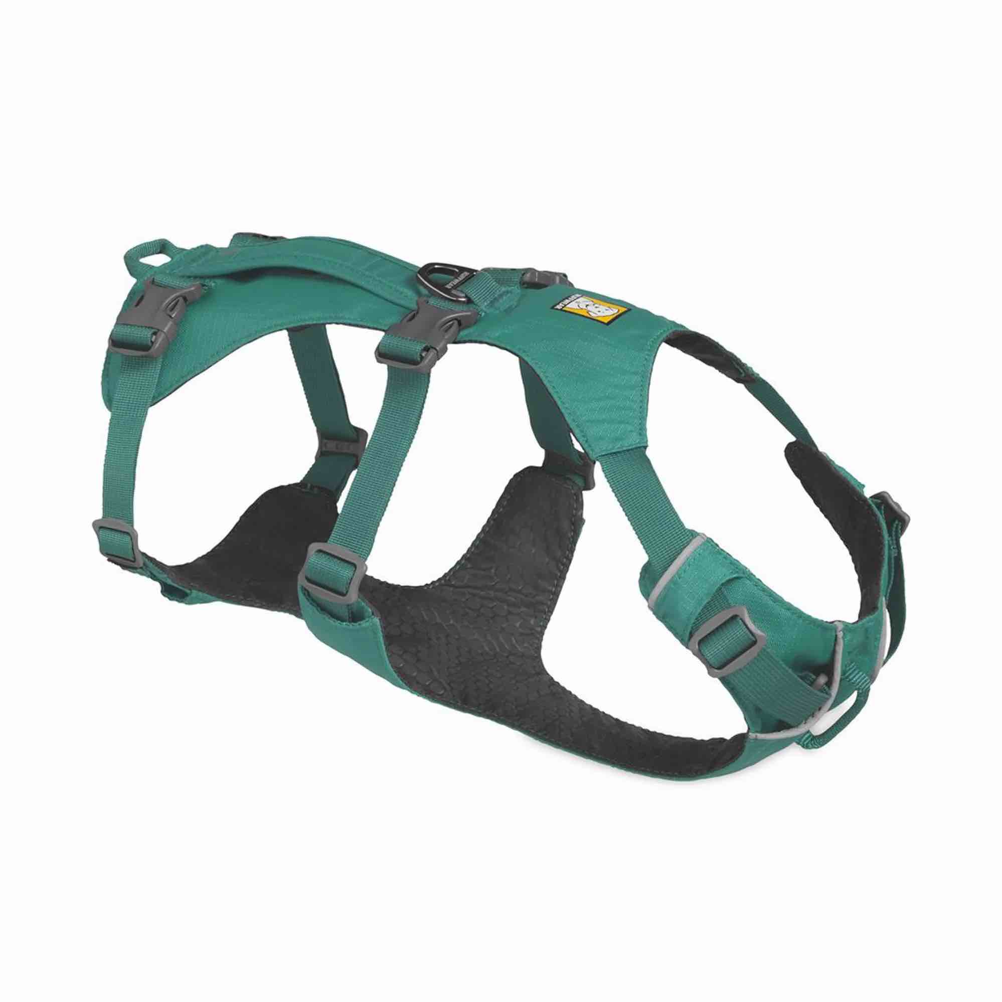 flagline dog harness with handle small / meltwater teal 