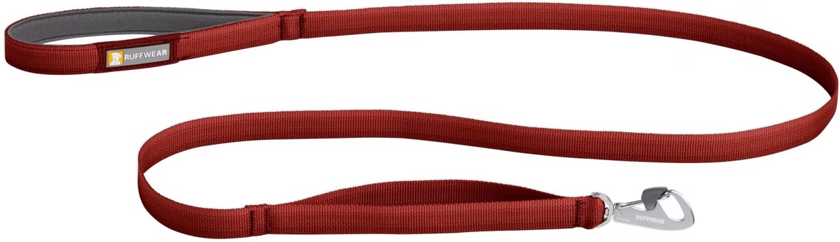 ruffwear front range dog leash, red clay, 5-ft long, 1-in wide