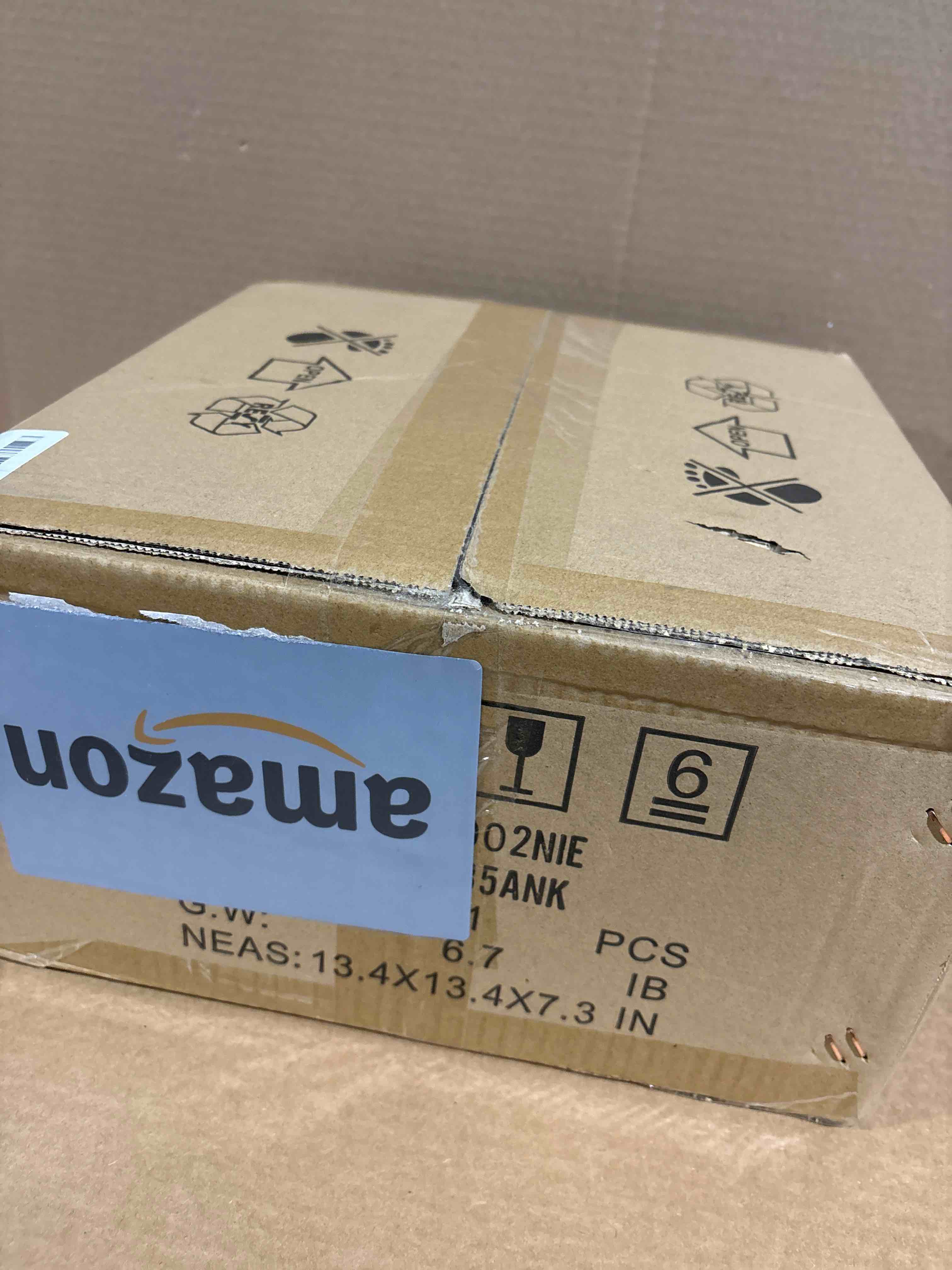 Condition photo showing As Is for 2-Light Flush Mount Ceiling Light Farmhouse Kitchen Island Ceiling Light with Bubble Glass Close to Ceiling Light Fixture for Living Room Bedroom Foyer Hallway Metal Frame Nickel