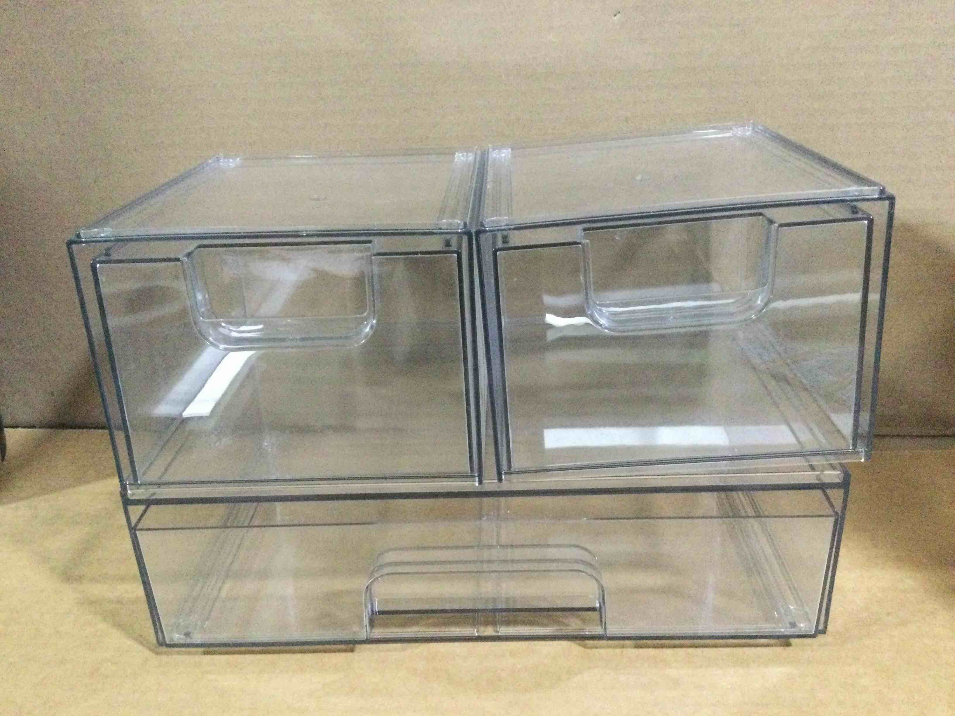  clear sackable organizer 3 piece set 