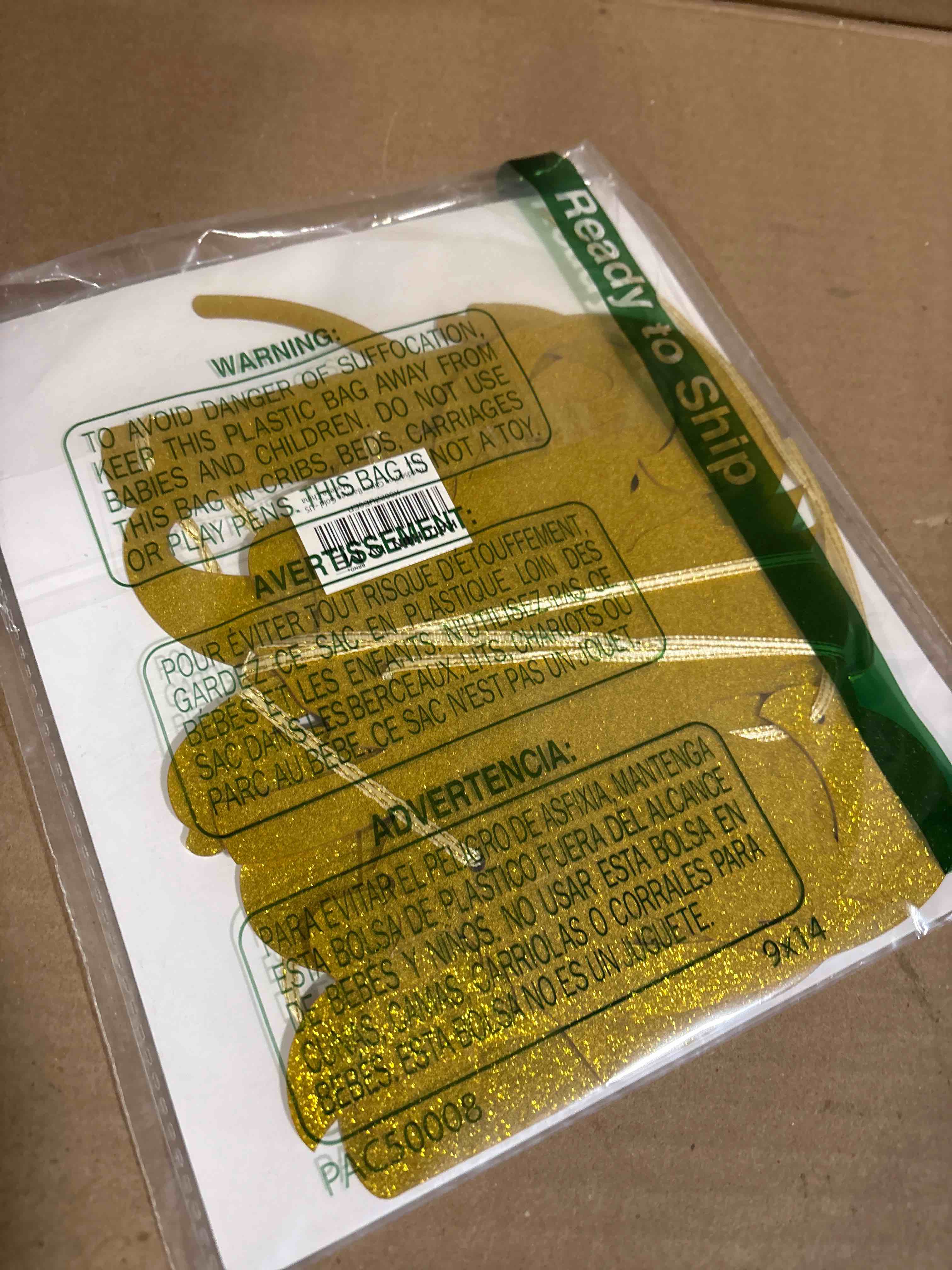 Condition photo showing New/Like New for KatchOn, Glitter Happy Friendsgiving Banner - 10 Feet, No DIY | Happy Friendsgiving Sign | Friendsgiving Party Decorations | Gold Glitter Garland for Friendsgiving Decorations and Party Supplies