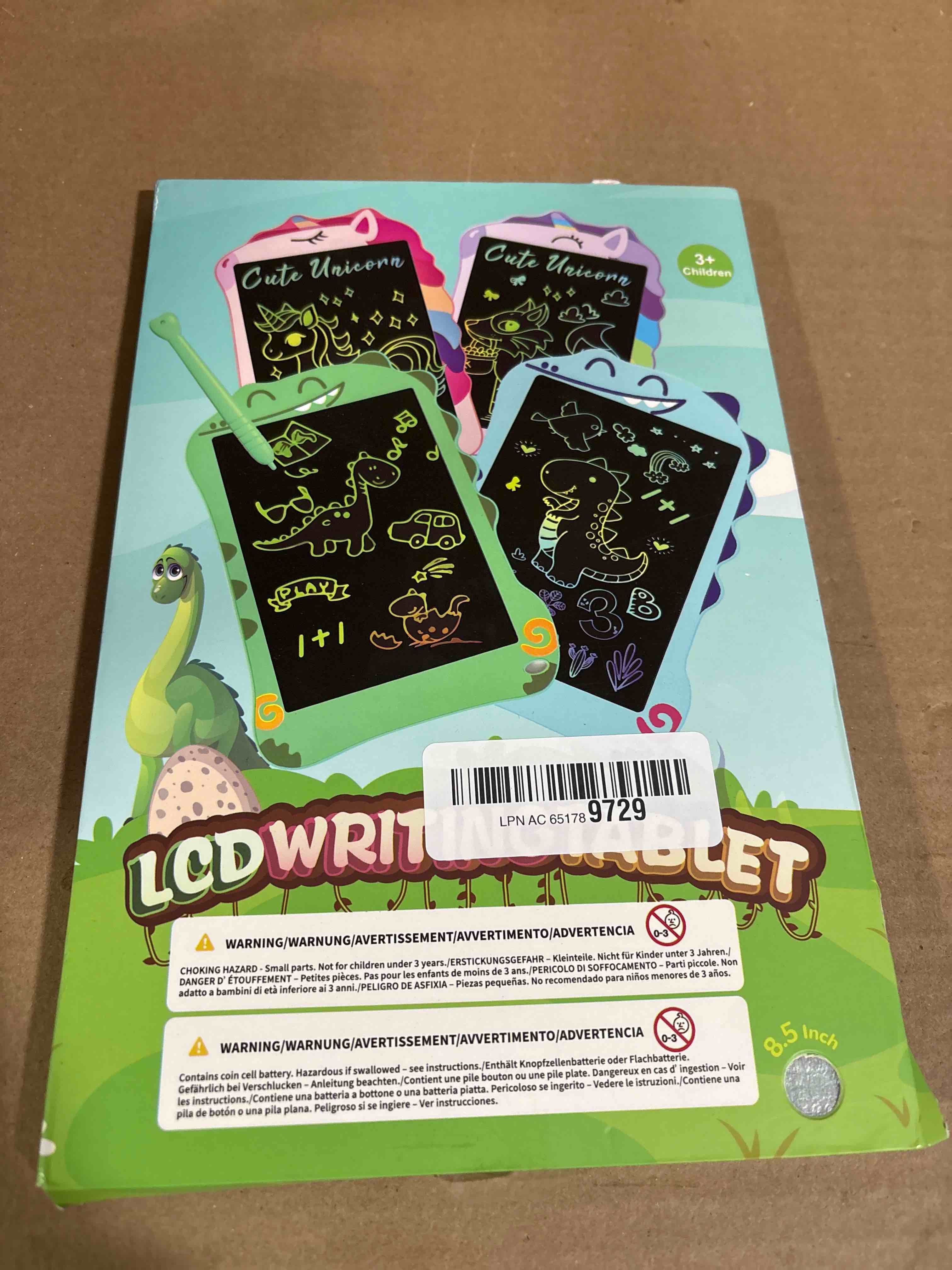 Condition photo showing New/Like New for LCD Writing Tablet for Kids, Dinosaurs Drawing Pad Doodle Board for Kids, Colorful Toddlers Toys Drawing Board, Educational Toys for Boys Girls 3 4 5 6 7 8 Year Old Christmas and Birthday Gifts Green