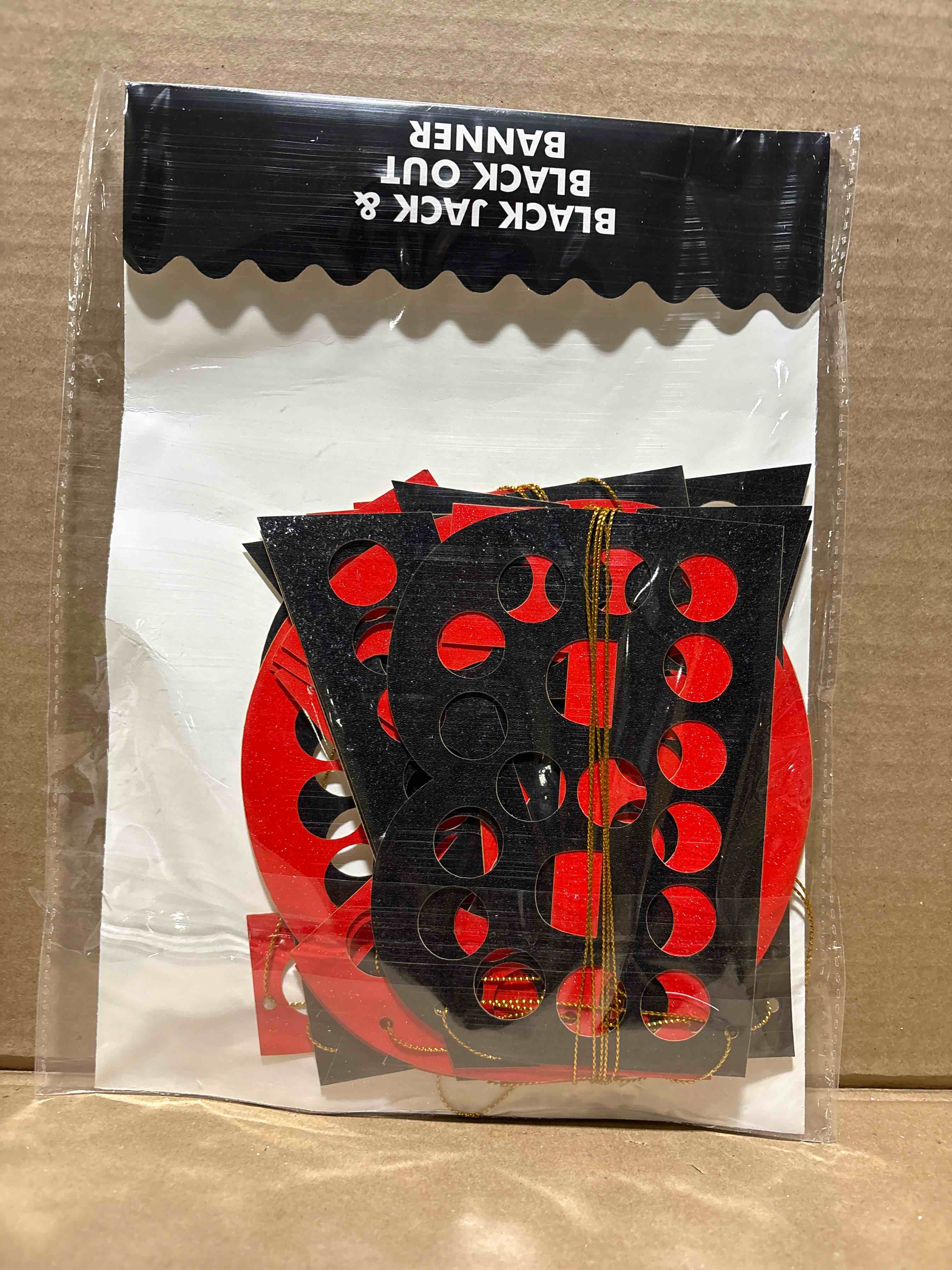 Condition photo showing New/Like New for Las Vegas Birthday and Bachelorette Party Decorations – Casino Themed Glitter Banner – Monte Carlo Poker Night Garland, Favors and Supplies