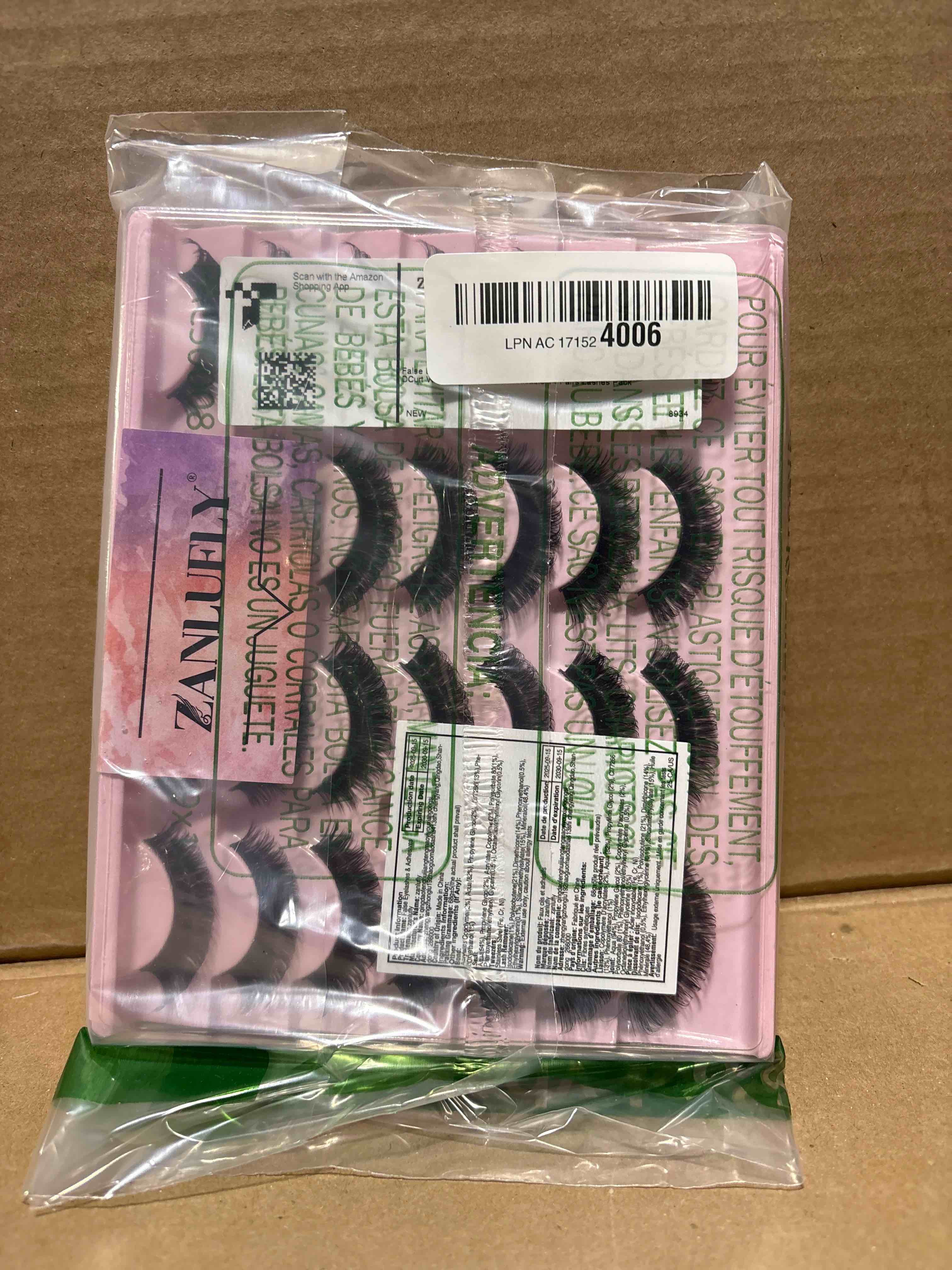 Condition photo showing New/Like New for False Eyelashes Russian Strip Lashes Volume Fake Eyelashes Extension D-Curly Wispy Handmade Soft Reusable 14 Pairs Lashes Pack Russain Style