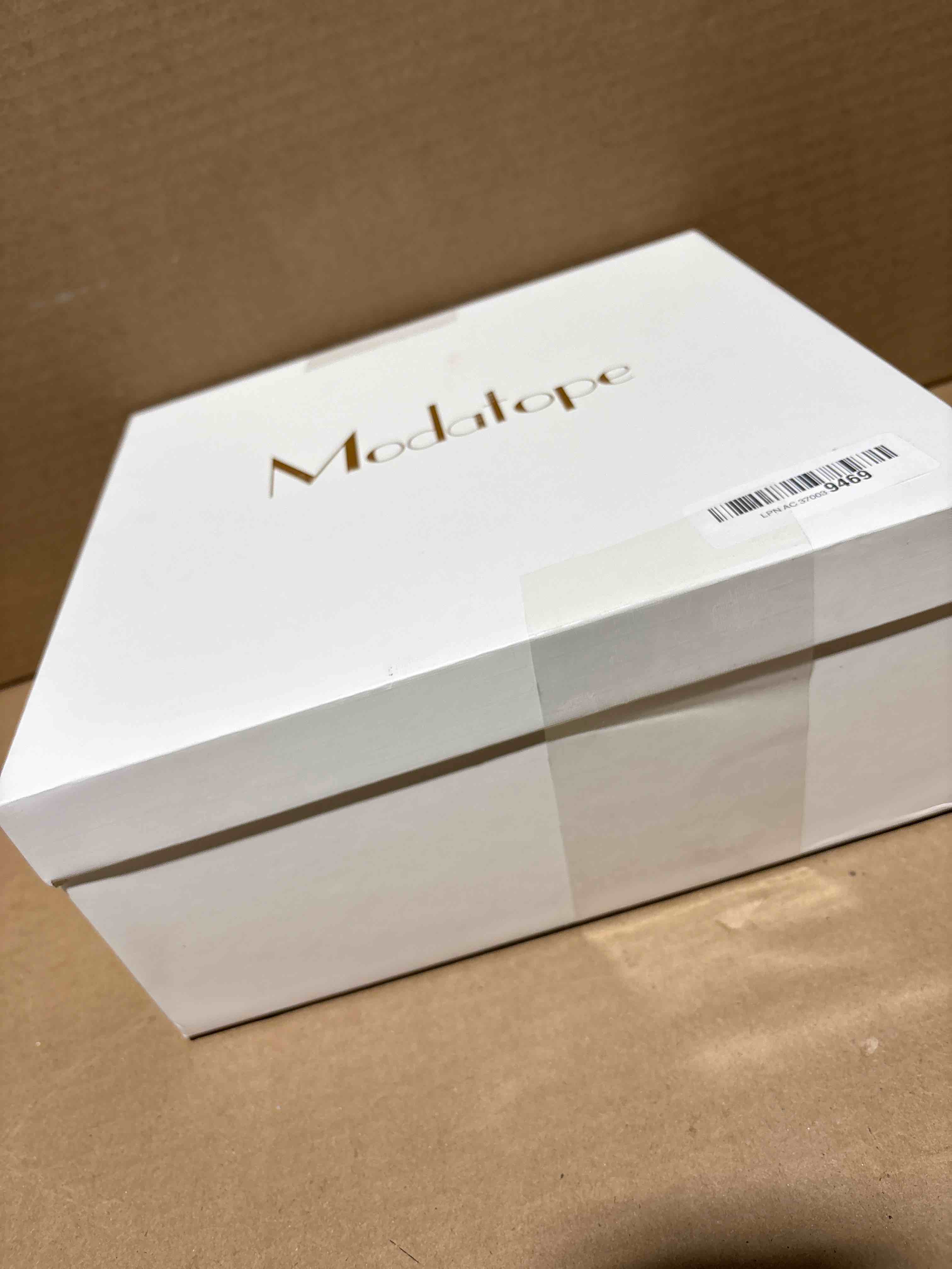 Condition photo showing item condition for Modatope Knee High Boots Women Chunky Heel Square Toe Heeled Tall Boot for Women Fashion Side Zipper Long Boot 7 A-black