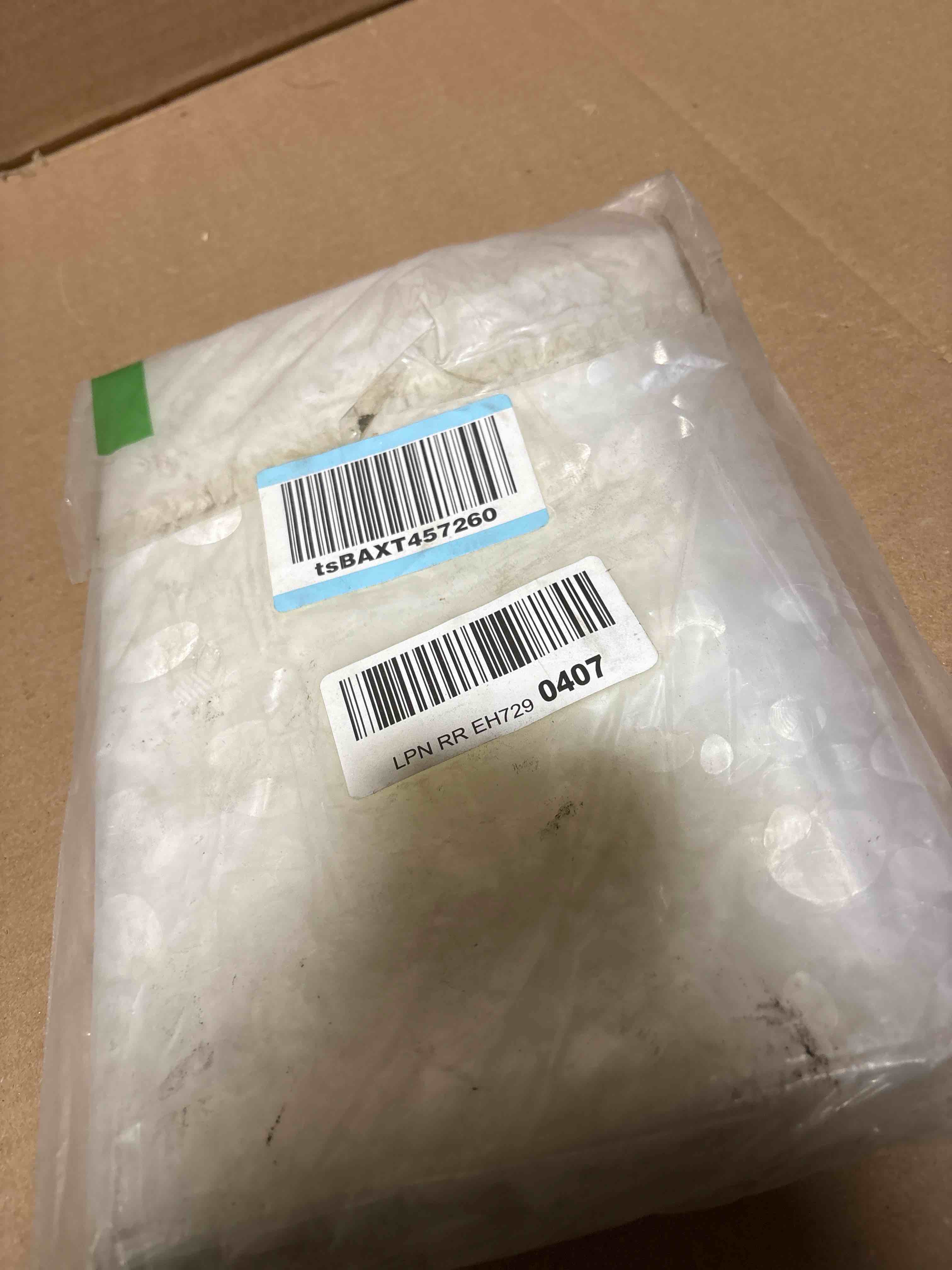 Condition photo showing New/Like New for Ga-Geetopia EVA Clear Thin Shower Curtain Liner, Pebble Pattern 72x72 Inch Lightweight Plastic Bathroom Shower Showroom Inner Curtain with Rustproof Metal Grommets and Weighted Magnets(NO Hooks) 3d Pebbles 72"W x 72"L (Pack of 1)