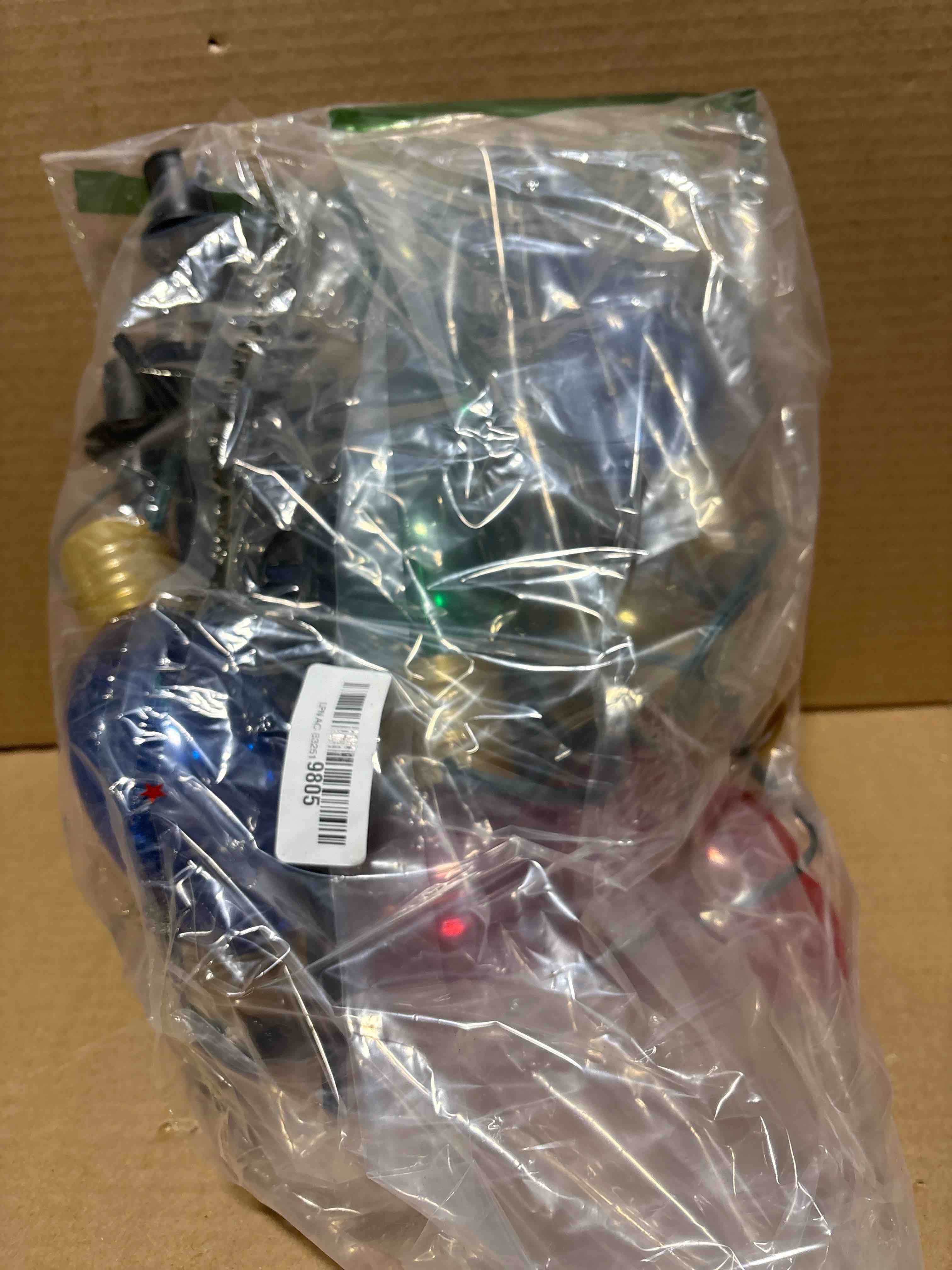 Condition photo showing Good Condition for Jumbo Outdoor Christmas Lights Pathway, 2 Pack 7 Ft Jumbo C9 LED Christmas Pathway Lights Outdoor with Marker Stakes, 8 Multicolor Bulbs Holiday Pathway Lights for Lawn Yard Decor C9 LED Clear Multicolor-2PK 7FT