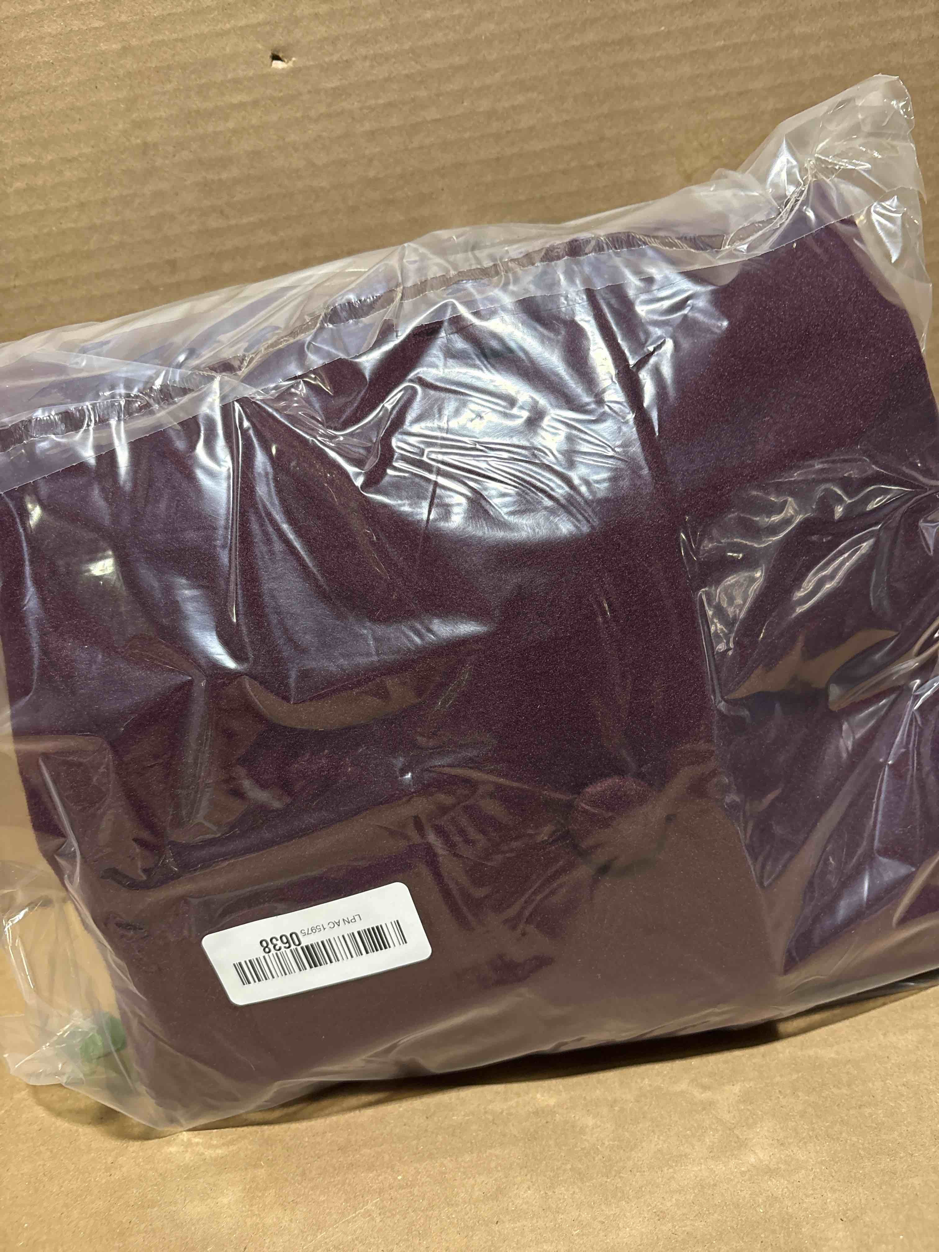Condition photo showing New/Like New for Allegra K Women's Winter Overcoat Mid-Long Stand Collar Single Breasted Coat Outerwear Medium Purplish Red