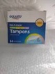 multi pack of 54 tampons, 10 light, 22 regular and 22 super absorbency