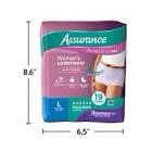 Assurance Women's Maximum Absorbency Incontinence Underwear Size L 19 count