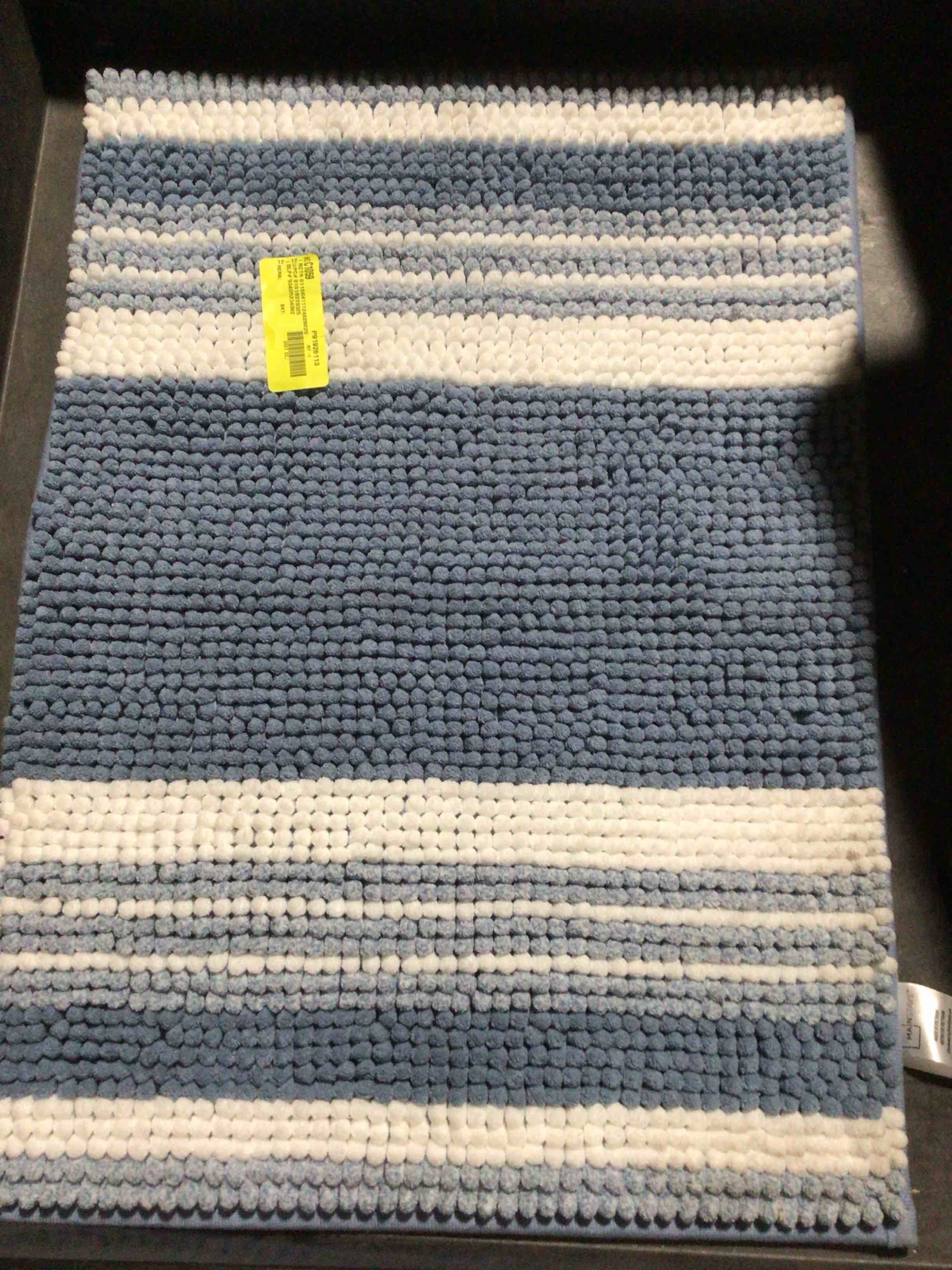 HOMEIDEAS Blue Bathroom Rugs , 17 x 24 inches 