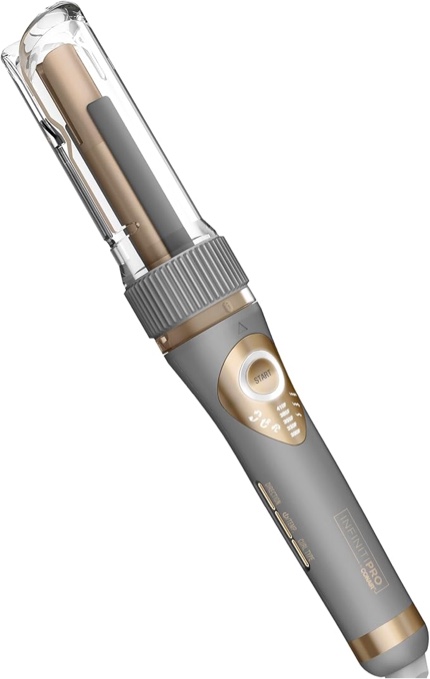 Conair - InfinitiPRO Curl Secret 2.0 Ceramic Curling Iron - Gray