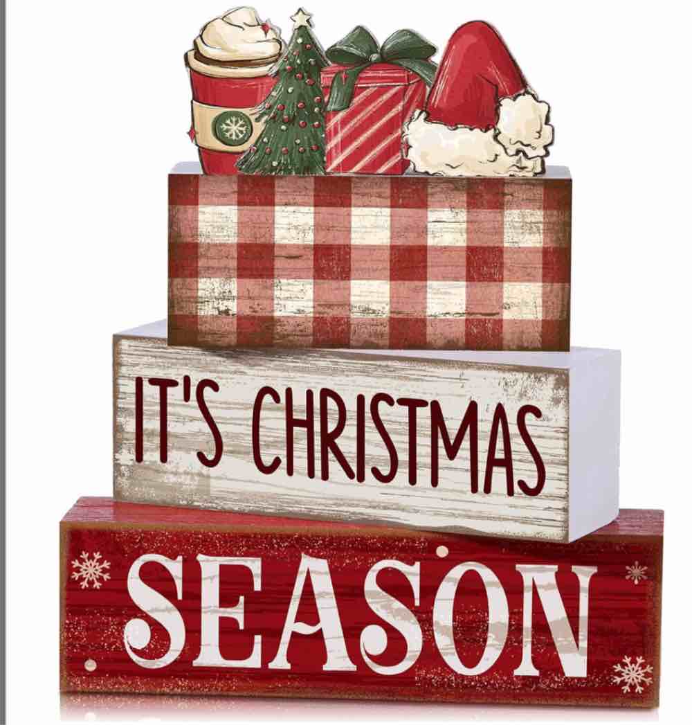 Wooden Christmas deco (similar)