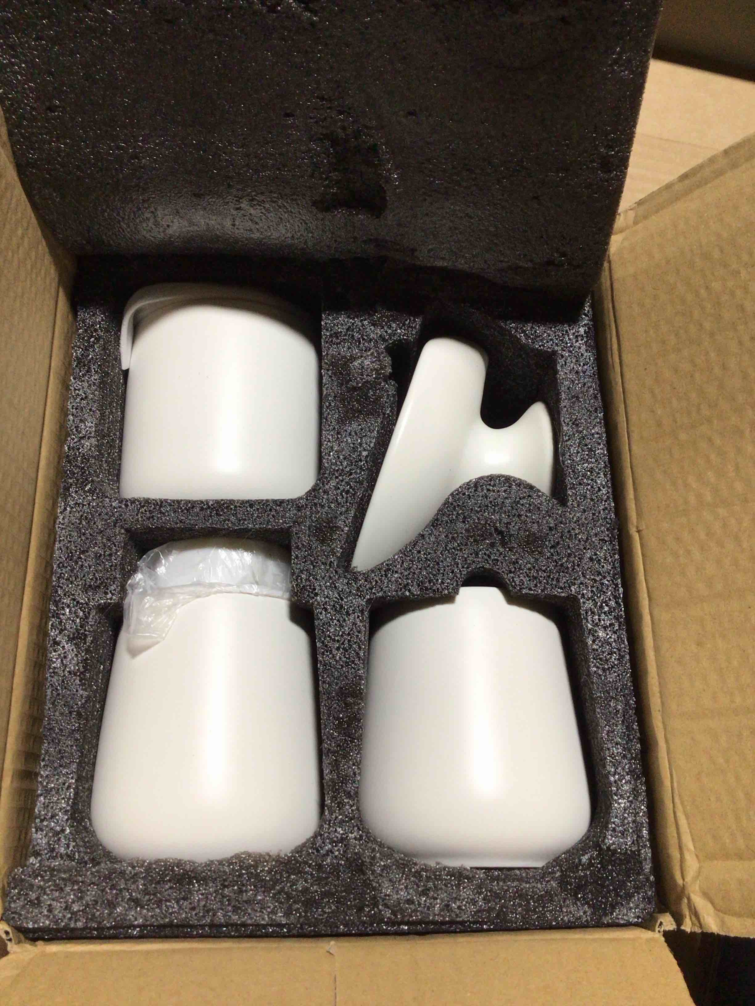 Ceramic Bathroom Accessories Set, Lotion Soap Dispenser and Toothbrush Holder Set, Soap Dish, Apothecary Jars,4