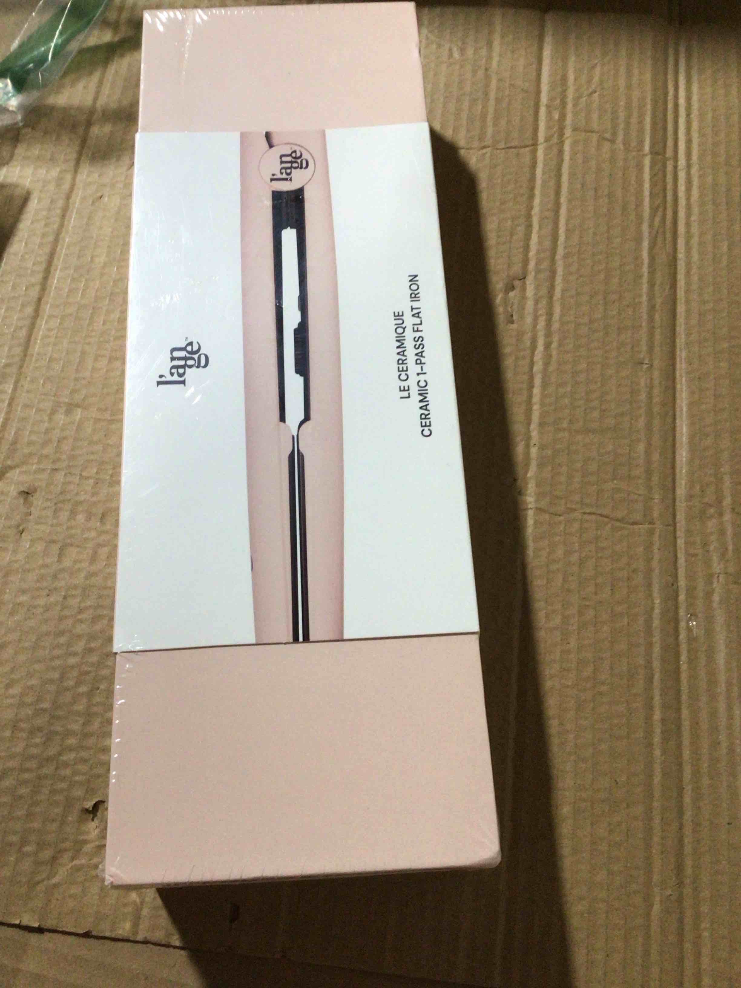 L'ANGE HAIR Le Ceramique 1-Pass Flat Iron Hair Straightener | Fast Heating Ceramic Flat Iron | Best Hot Tools Professional Hair Straightener to Lock in Moisture & Shine | (Blush)